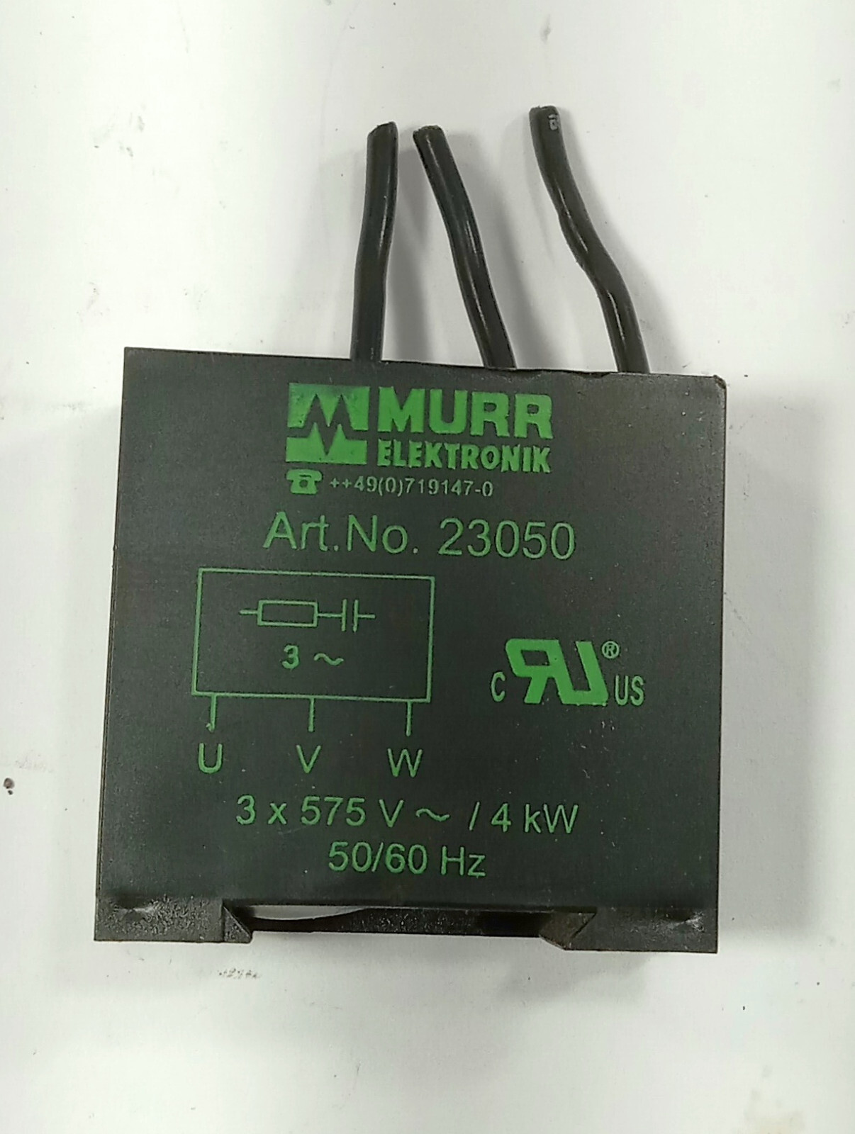 1 USED MURR ELEKTRONIK 23050 SURGE SUPPRESSOR ***MAKE OFFER***