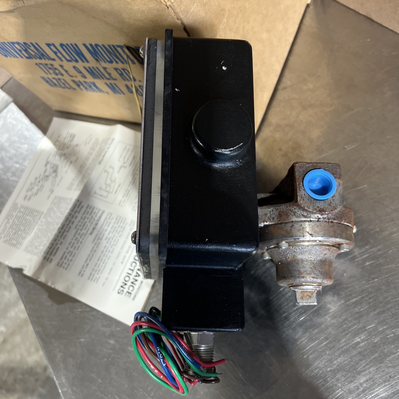 Ufm SN-MSF5GM-4-60V.86-7WR-ID-1.5D Variable Area Flow Meter 1-5gpm 1/2in Npt Nos