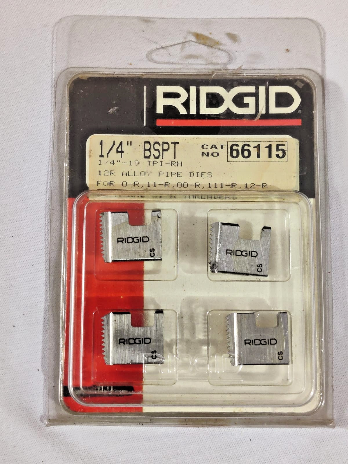 RIDGID 66115 1/4″ BSPT 12R ALLOY PIPE DIES Lot of 2 Pack