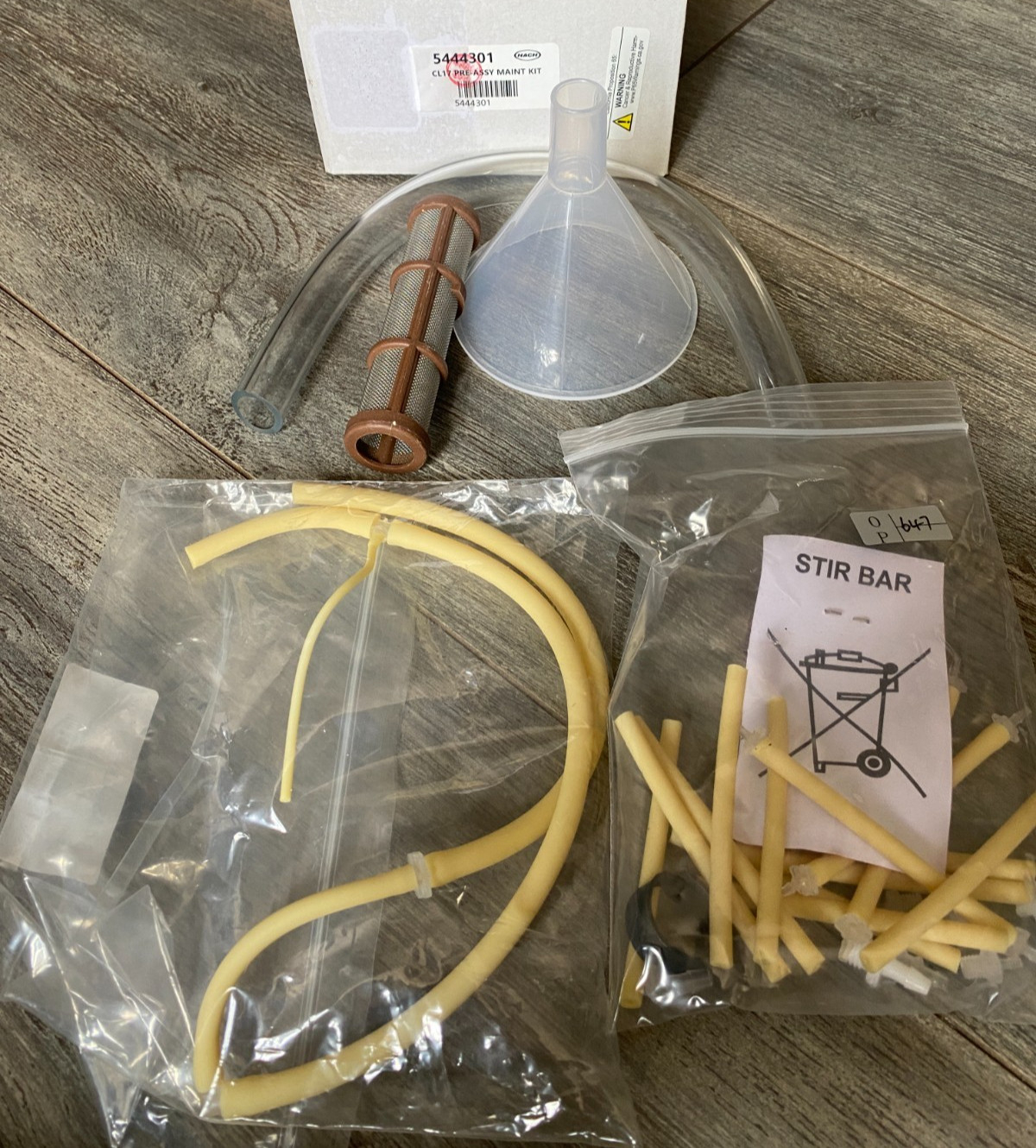 Hach CL17 Pre-Assembly Maintenance Kit 5444301 *MISSING 1 Tubing Harness / Lids*