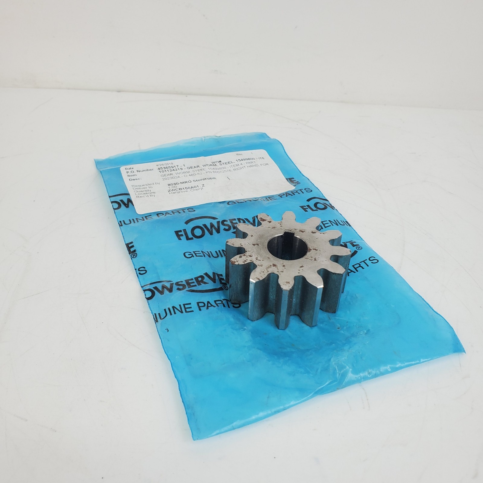 Flowserve 60072576 Driver Gear 300B150BX2 Material 17 Spur Gear