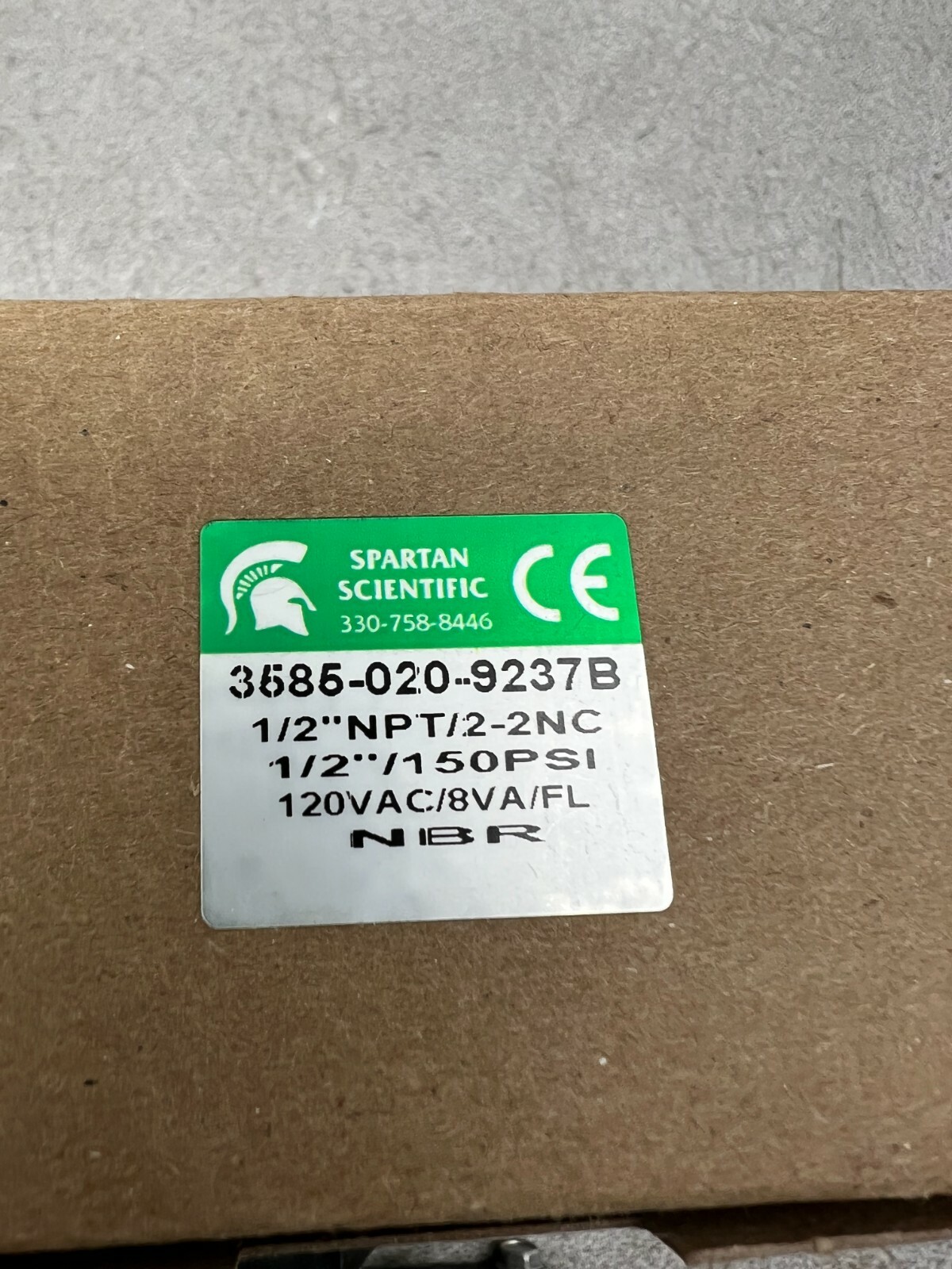 NEW IN BOX SPARTAN VALVE NITRILE 3585-020-9237B