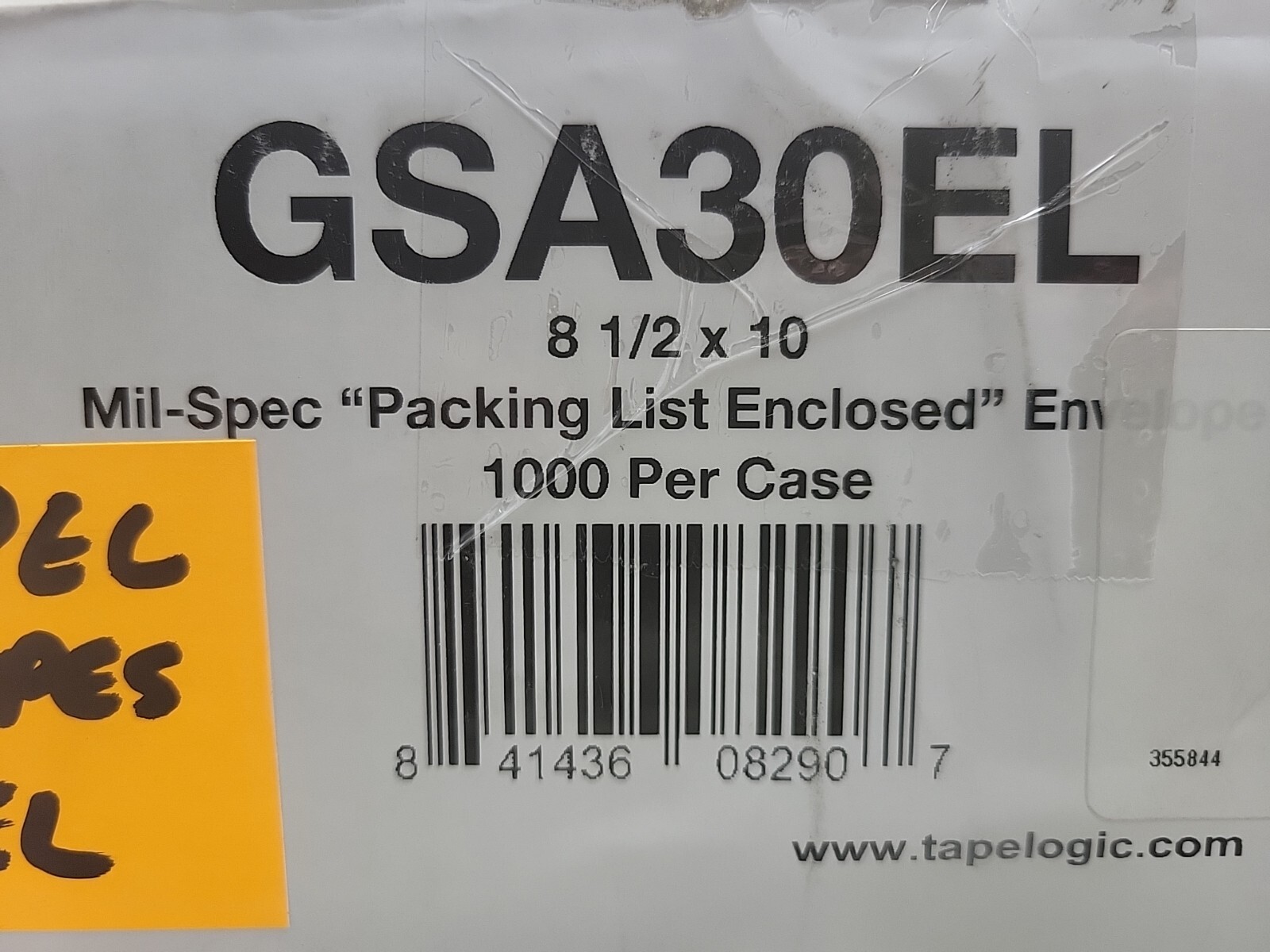 1000 Pack Mil-Spec GSA30EL Packing List Enclosed Envelopes 8 1/2″ x 10″