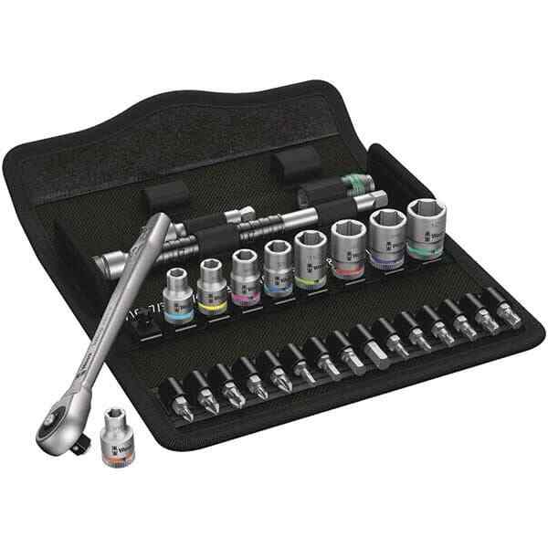 Wera 5004020001 1/4″ Drive Socket Set Comes in Folding Textile Box