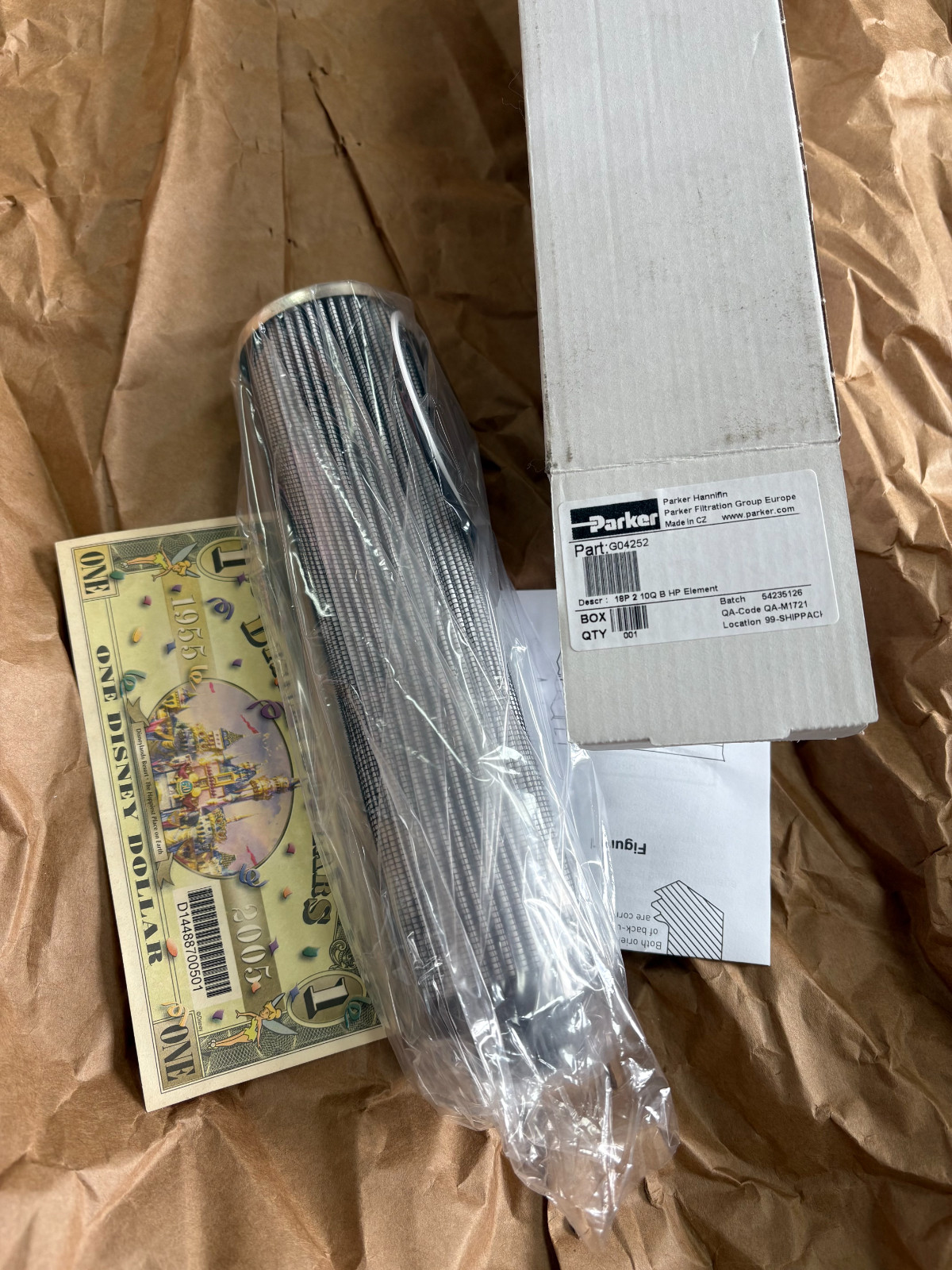 G04252 NEW PARKER FILTER ELEMENT