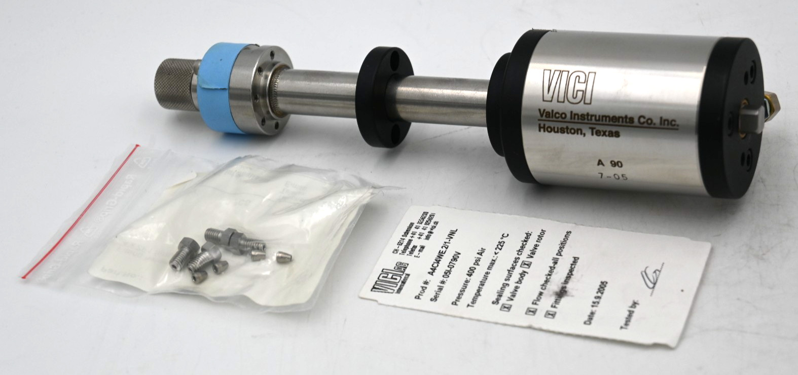 VICI CI4WE.2/1-VNL A4CI4WE.2/1-VNL INJECTION VALVE CP60812 400PSI AIR 225°C