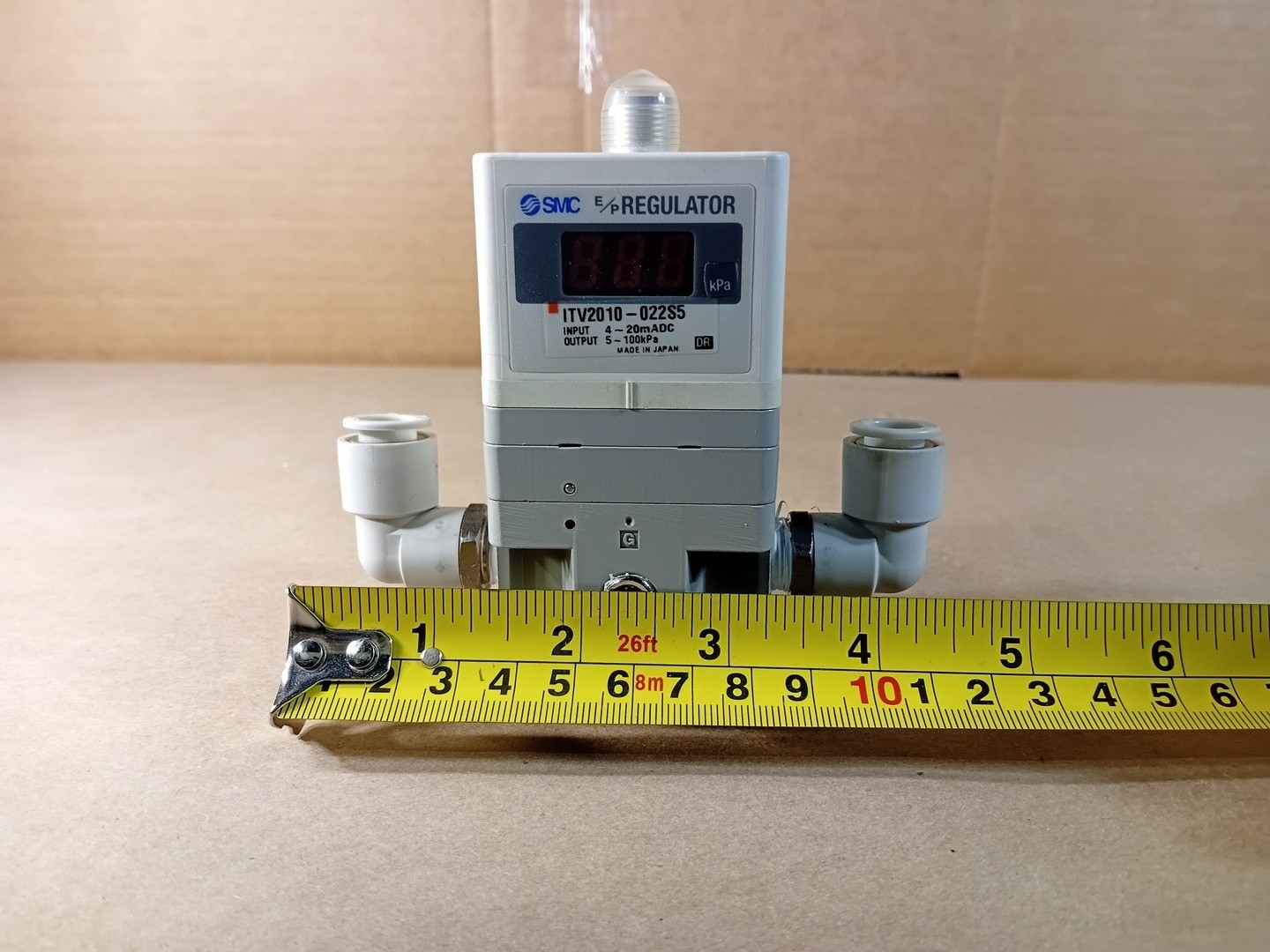 SURPLUS NEW SMC ITV2010-022S5 4-20 mA Input, 5-100 kPa Output Electro-Pneumatic