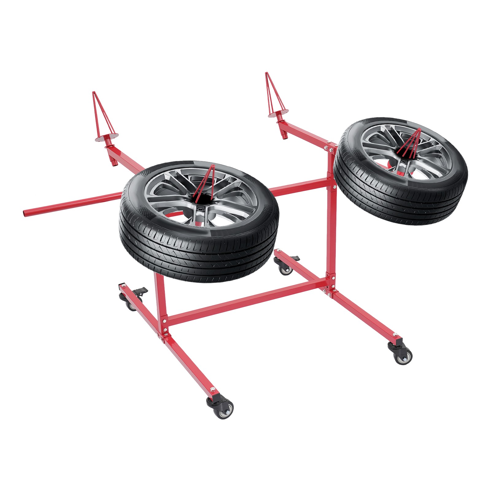 Wheel Paint Stand Rack Angled Wheel Holder Spray Stand For Car Repair Workshop