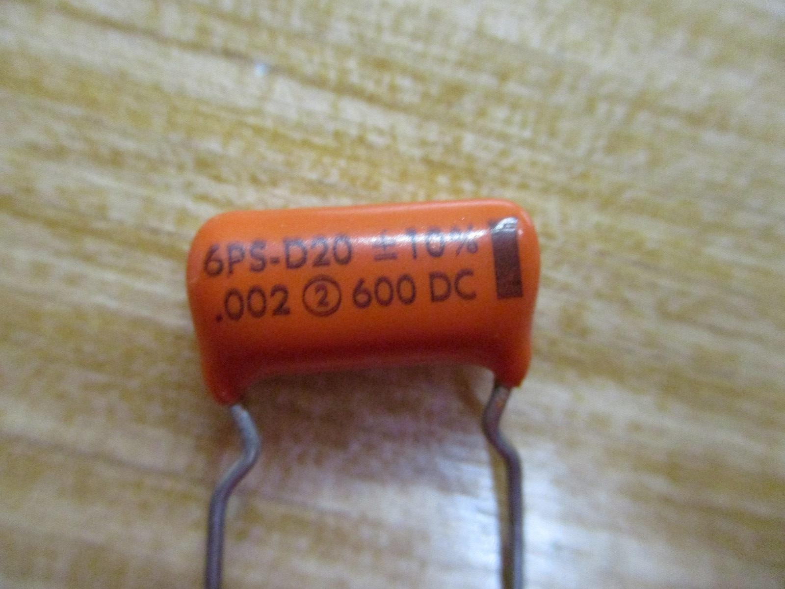 Sprague 6PS-D20 Capacitor 0.002UF 600DC (Pack of 10)