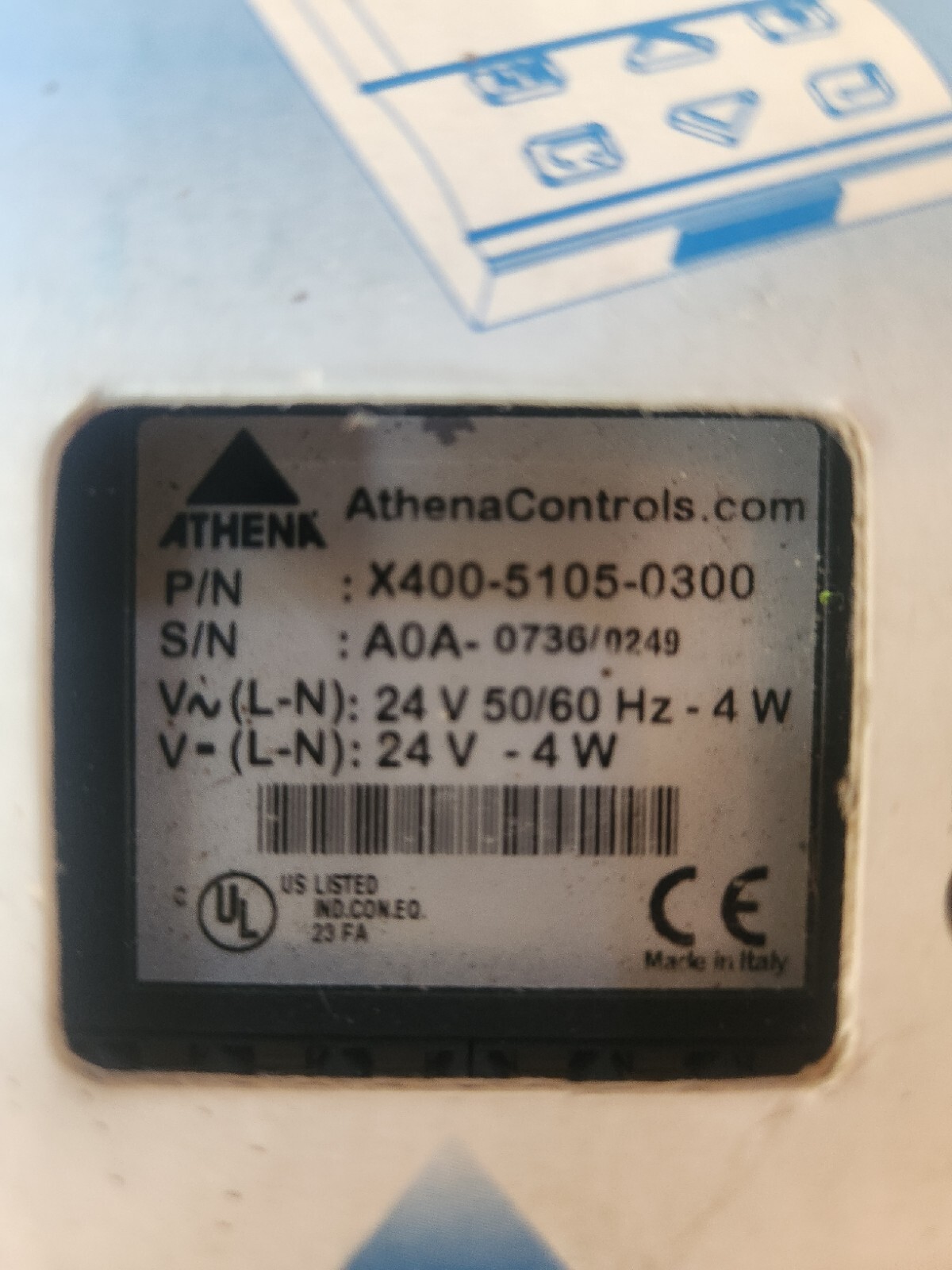 ATHENA X400-5105-0300 / X40051050300, Brand New In Box, Old Stock, Manual X400