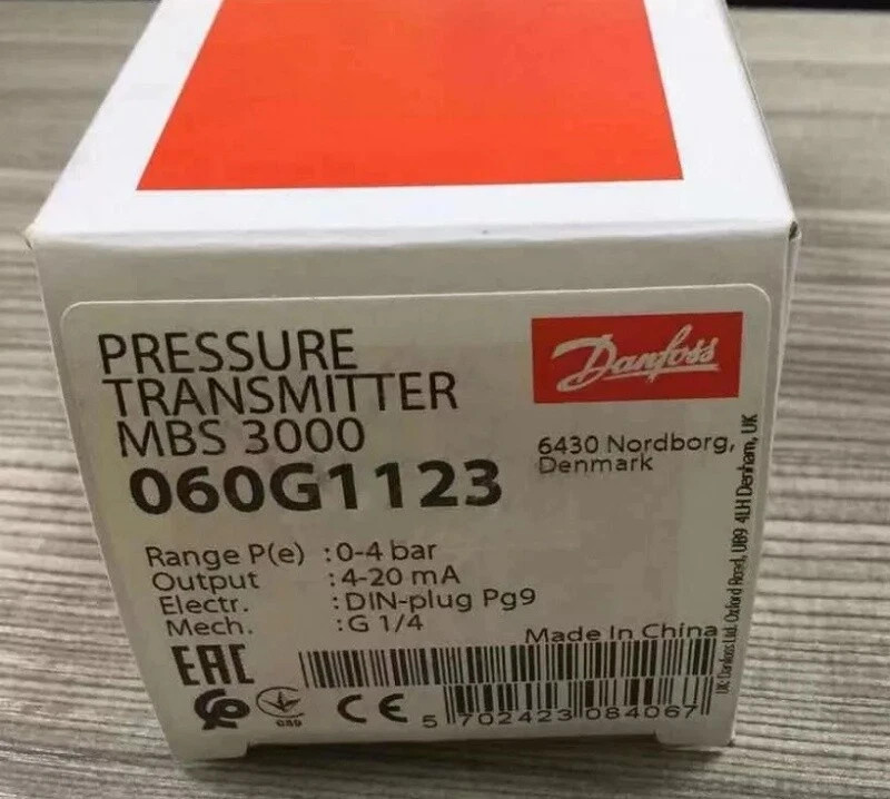 1PCs NEW DANFOSS 060G1123 MBS3000 Pressure Transmitter