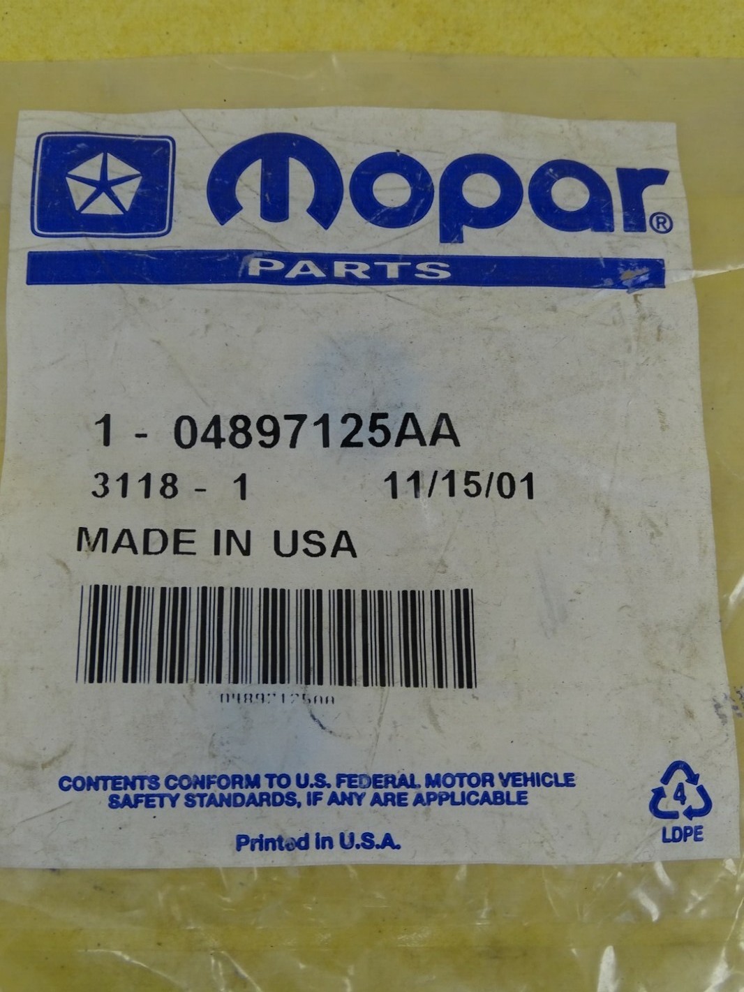 Mopar Fuel Injector O-Ring Kit , 1-04897125AA