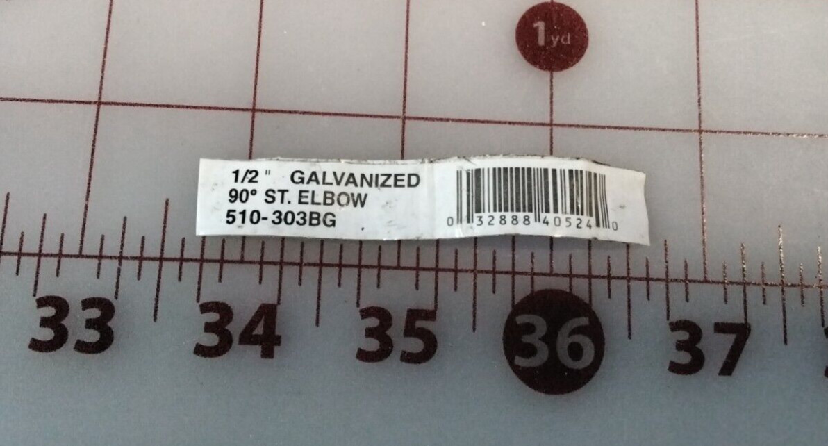 B&K Mueller 510-303BG Galvanized Malleable Iron Street Elbow 1/2 in. (Lot of 3)