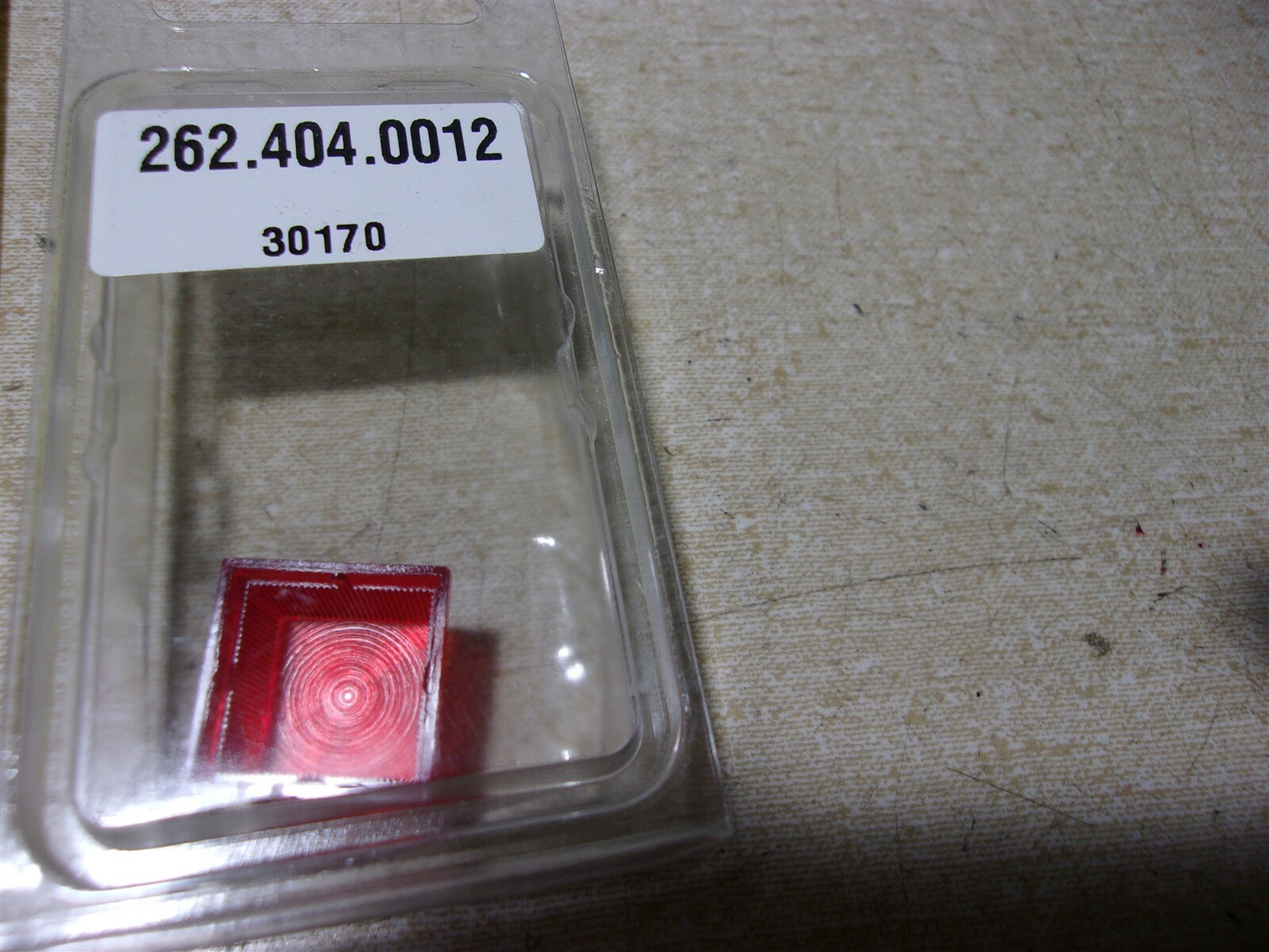 NEW Square Red Switch Cap/Cover 262.404.0012 30170 *FREE SHIPPING*