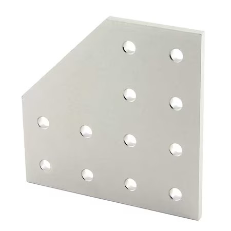 80/20 4128 Joining Plate, 12 Hole, 90 Deg, For 10S