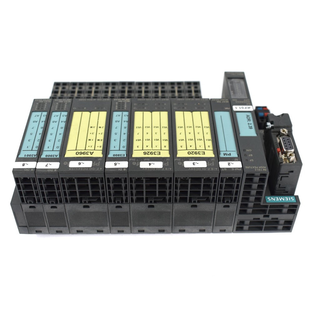 Siemens Simatic S7 6ES7 PLC Assembly w/ Interface, Power, Input, I/O Modules +