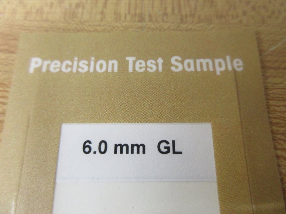 Mettler Toledo TC20600GL Safeline X-Ray Inspection Test Card TC2 6.0MM GL