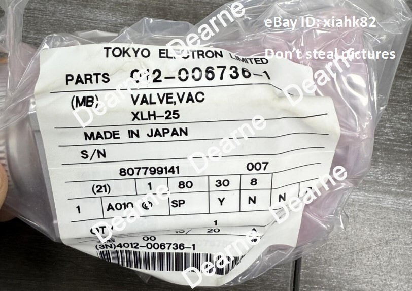 TEL TOKYO ELECTRON LIMITED 012-006736-1 VALVE,VAC XLH-25,NEW