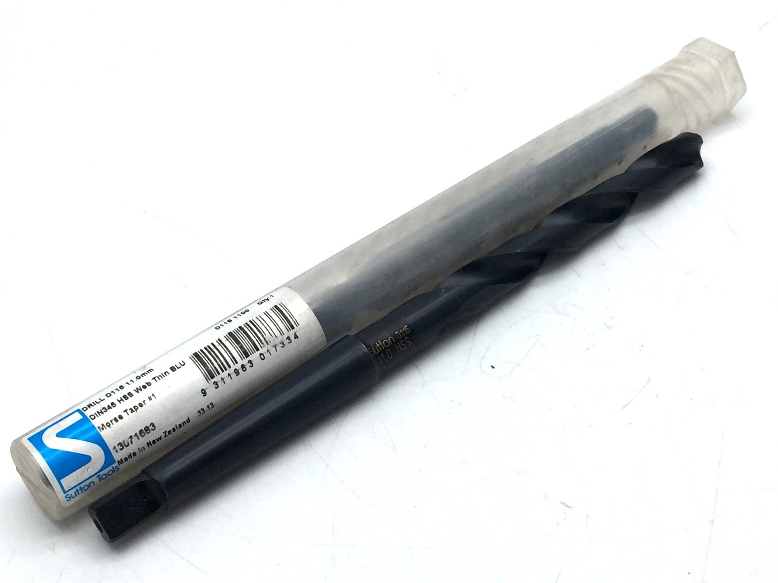 Sutton D115 11.0mm Number 1 Morse Taper Shank Drill Bit HSS D1151100