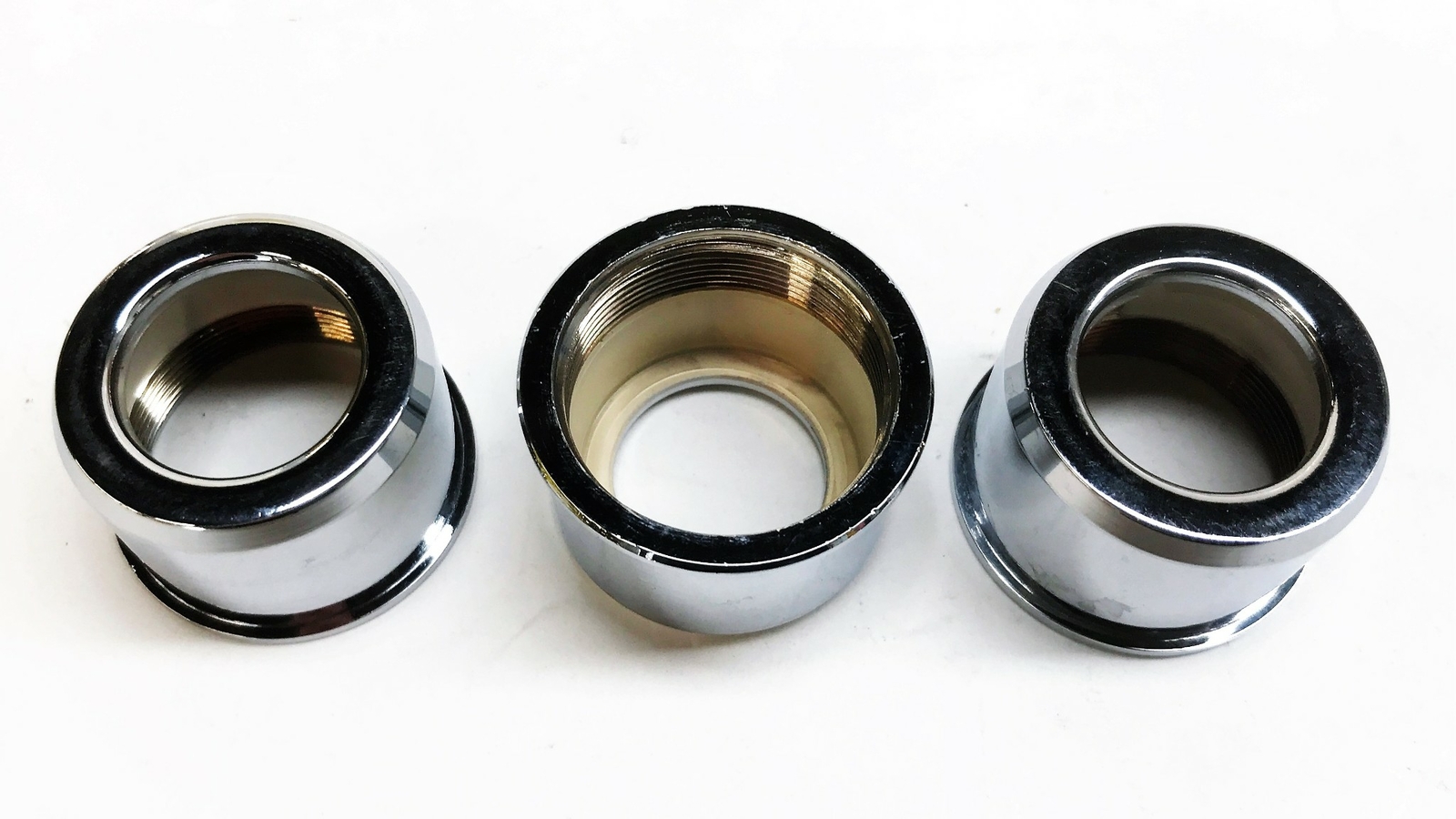 Unbranded 1″ High Chrome Escutcheon for 3/4″ Pipe [Lot of 3] NOS