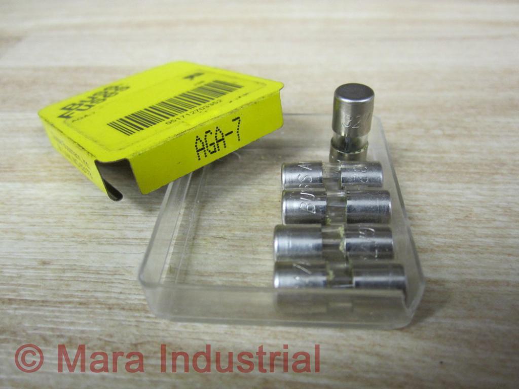 Bussmann AGA-7 Fast Acting Miniature Glass Tube Fuse AGA7 (Pack of 5)