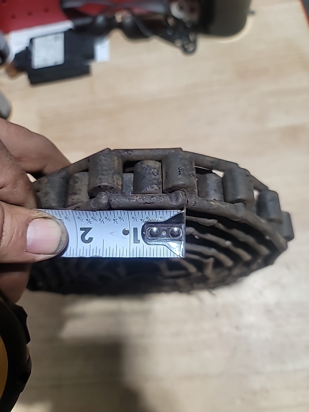 No 50 Detachable Cast Iron Chain 10′ Flat Link Vintage Farm Implement Cm50 IHC