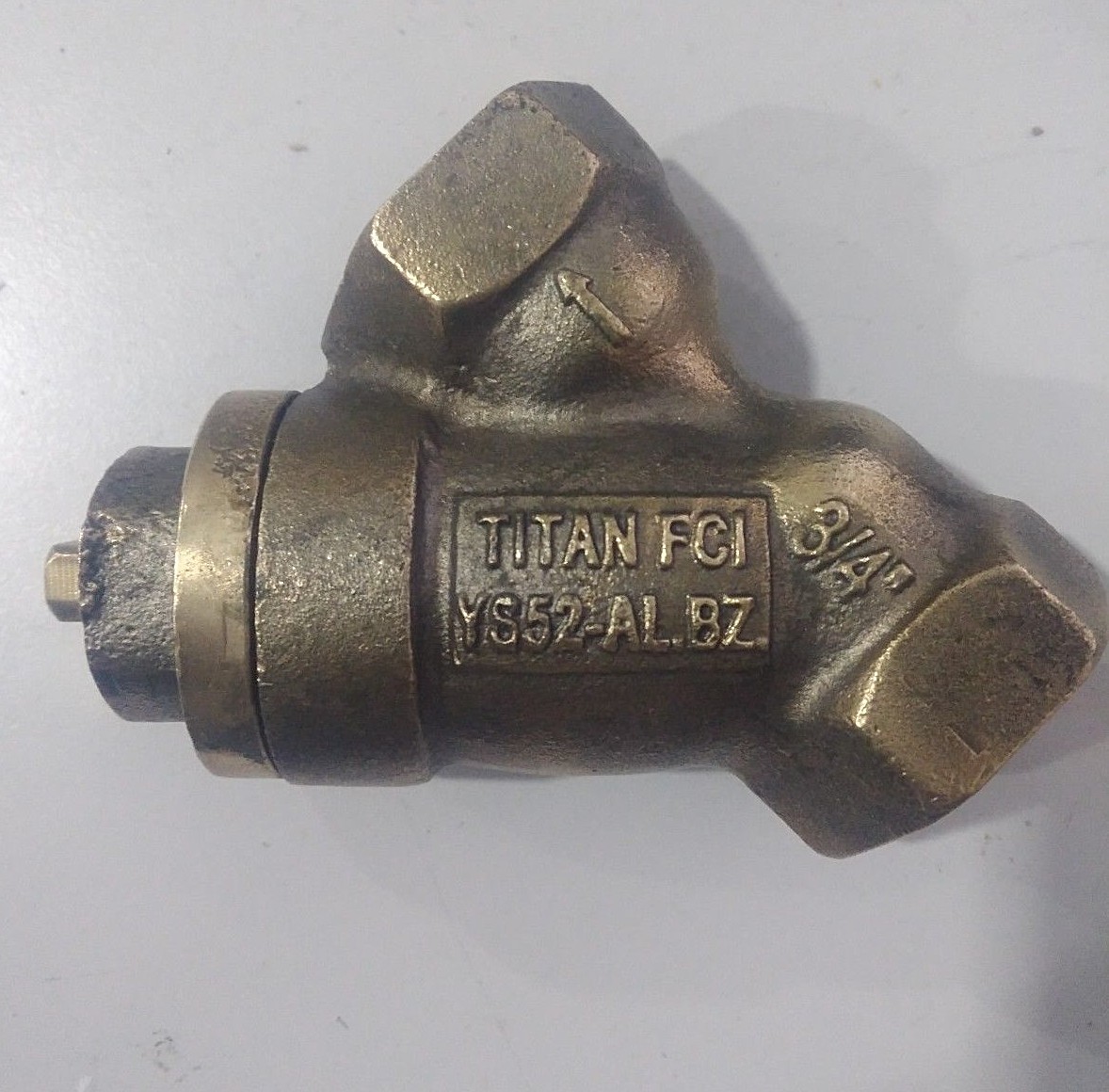 TITAN FCI YS52-AL.BZ 3/4″ NPT BRASS Y STRAINER 400 WOG