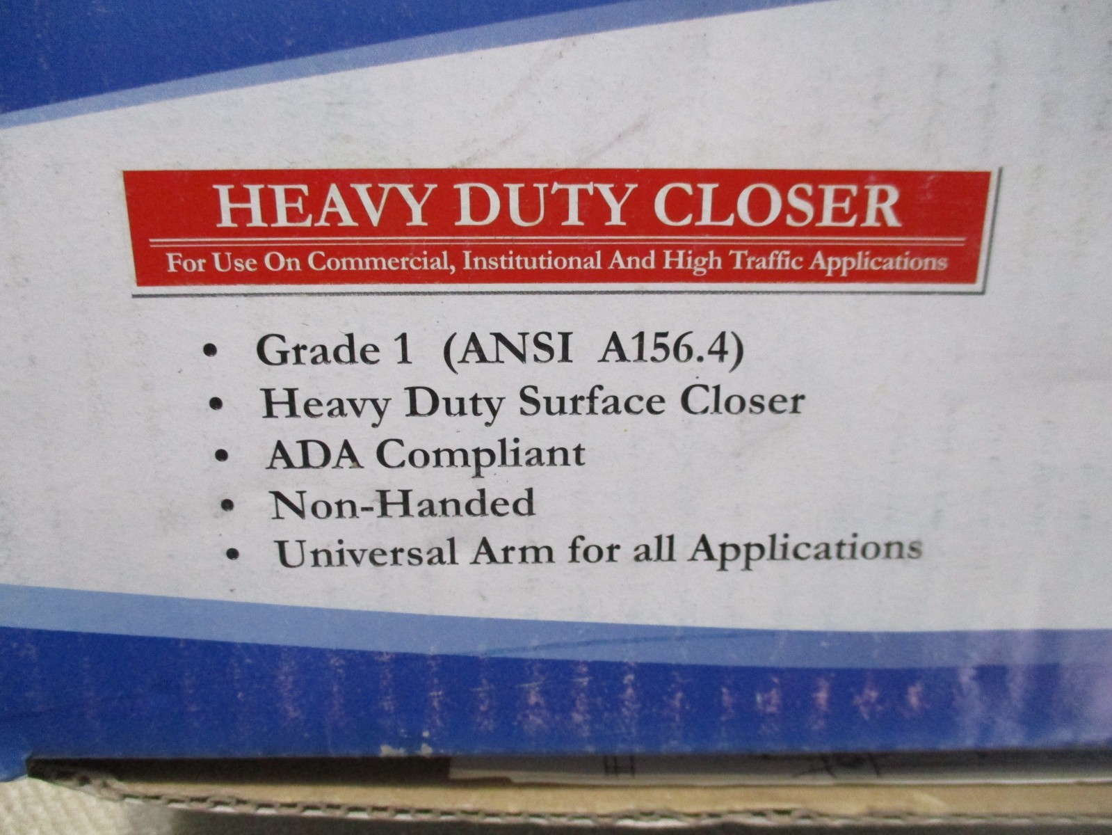 Commercial HEAVY DUTY Door CLOSER Grade 1 ADA Compliant Aluminum Finish