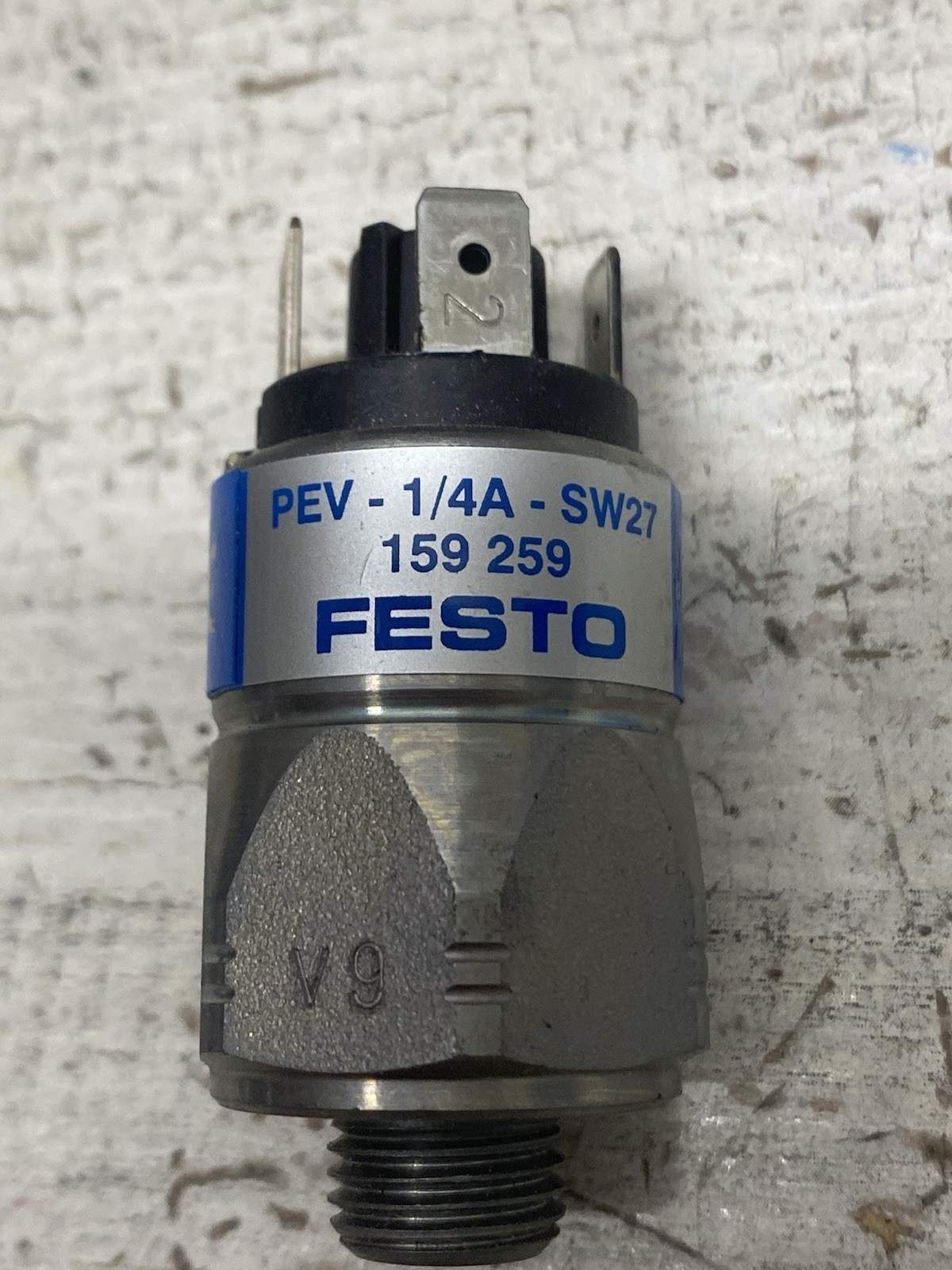 FESTO PEV-1/4-A-SW27 159259 250VAC 15-145PSI PRESSURE SWITCH New