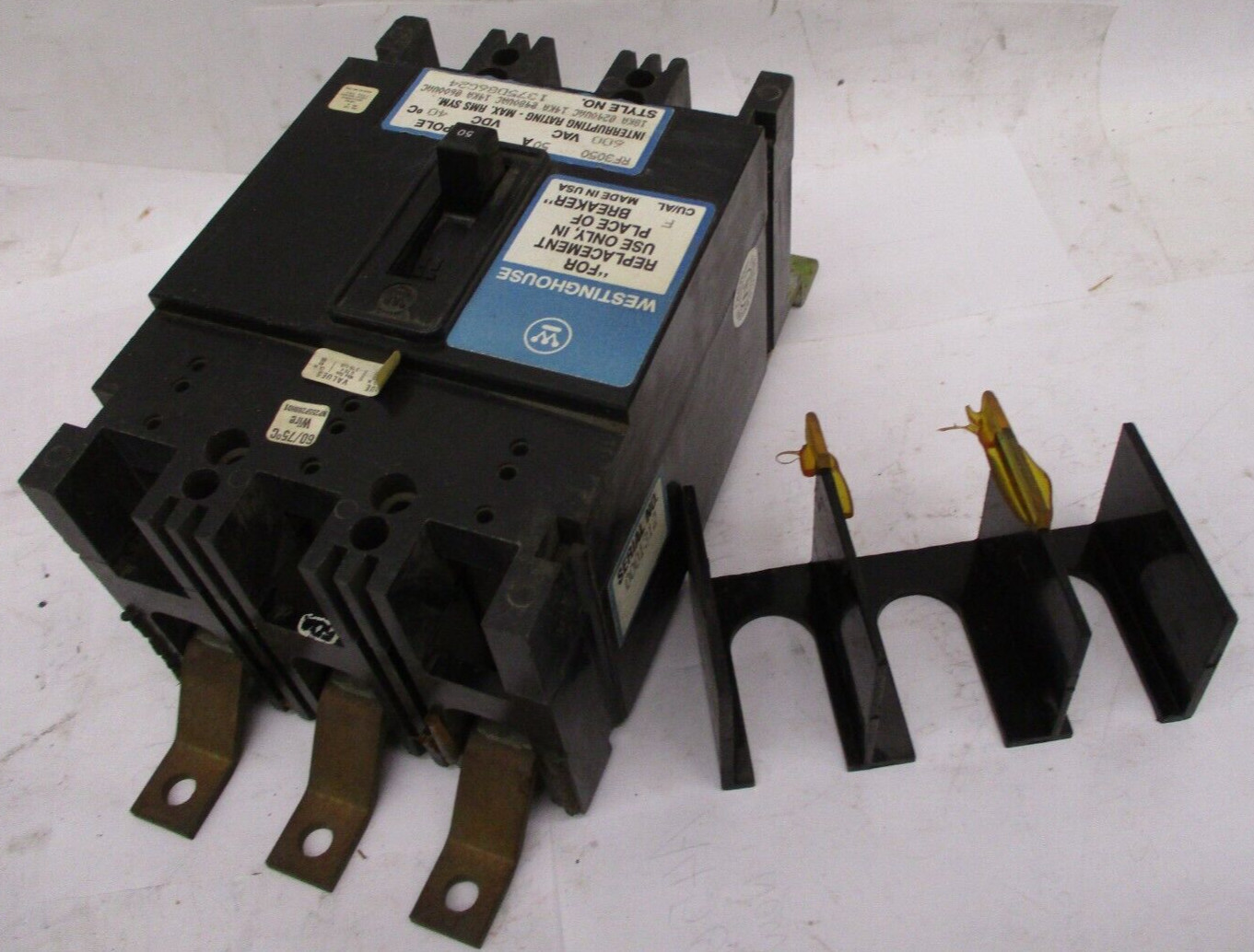 Westinghouse 1375D86G24 RF3050 50A 3 Pole 600V AC 40°C A4639IPL
