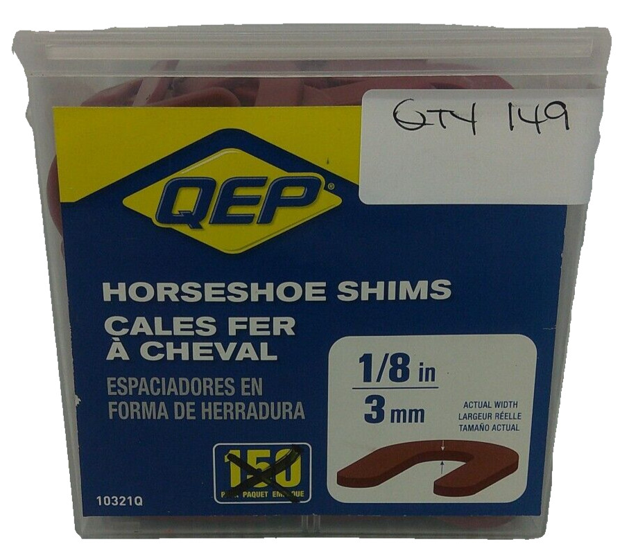 QEP 1/8″ Horseshoe Tile Shims 10321Q 0103061103213 149 Count