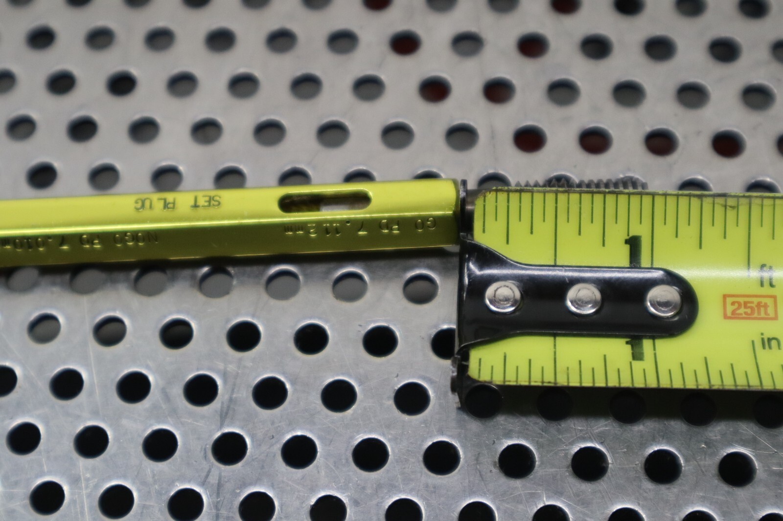 Regal Premium M8X1.25-SPL GO-7.112mm NOGO-7.010mm Thread Plug Gage Used