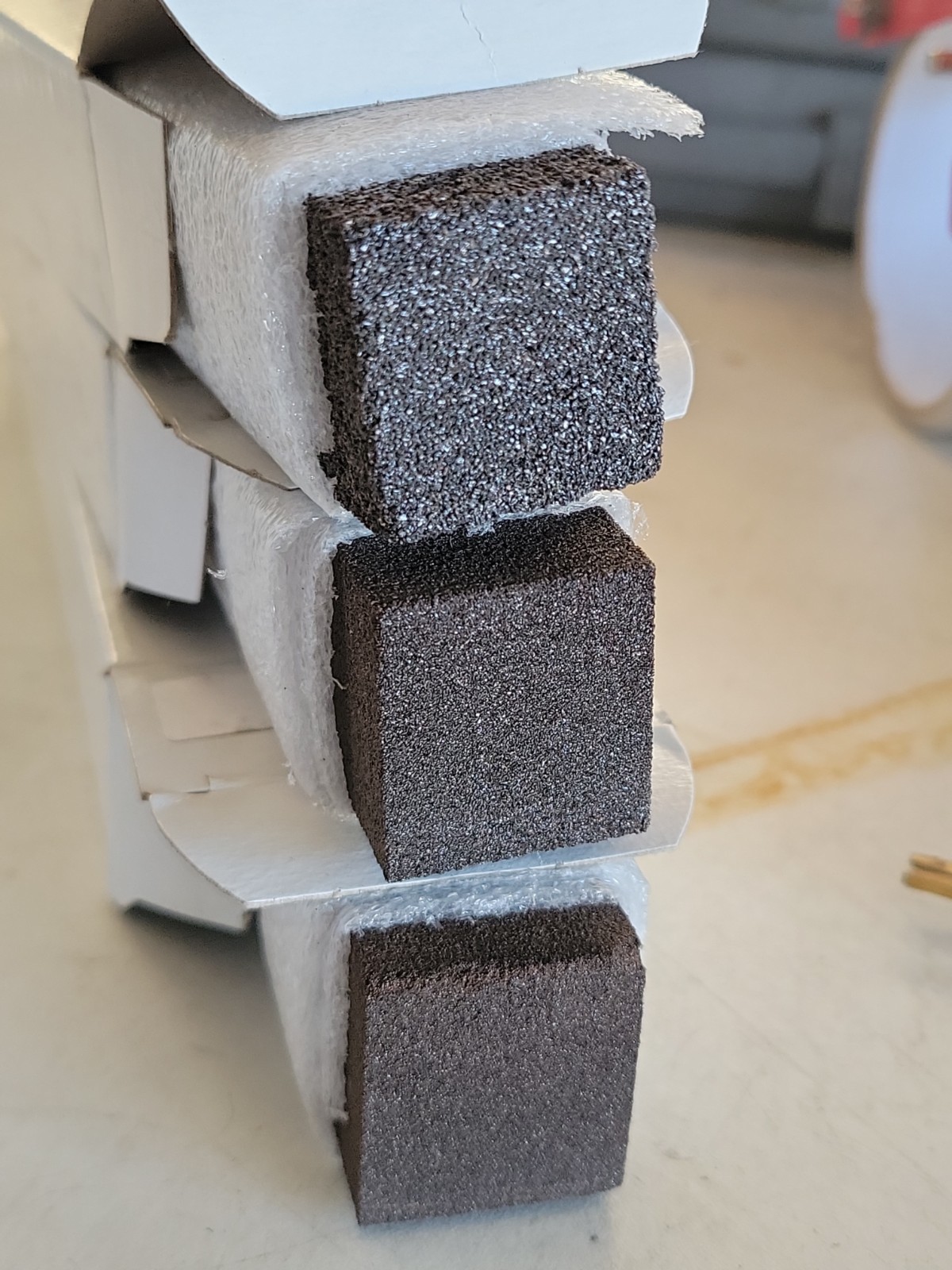 (3) MARTINDALE ELECTRIC COMMXLS847 ABRASIVE STONES 1x1x6.5″ Coarse Med Fine