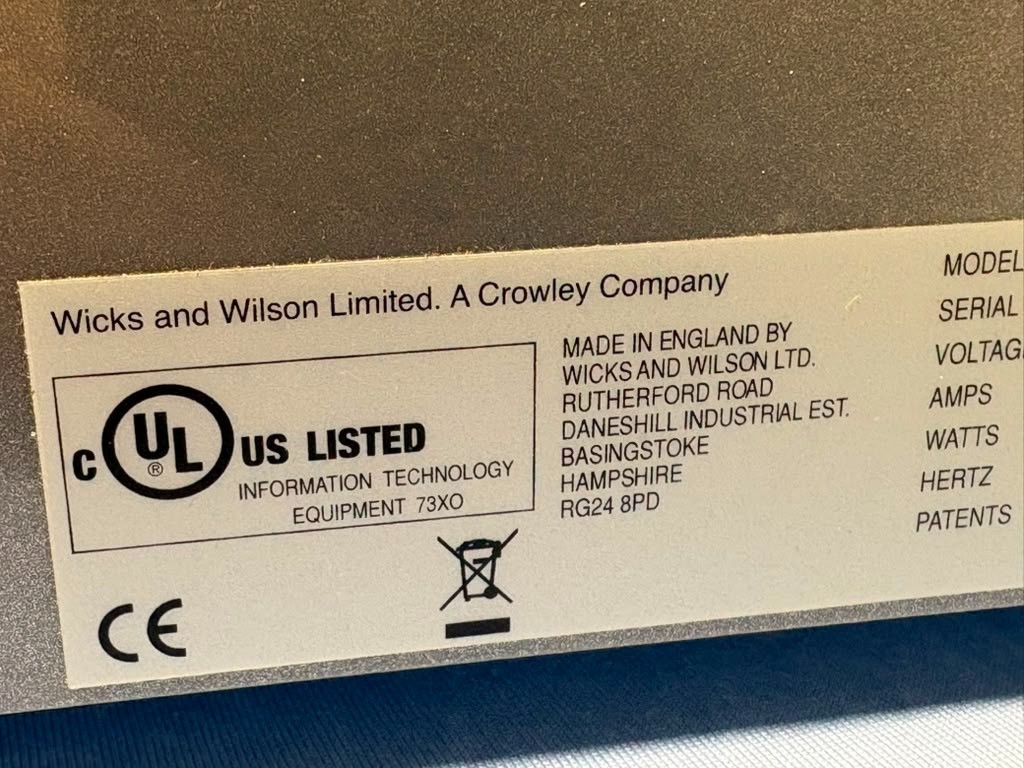 Crowley Wicks & Wilson Uscan+ HD The Universal Microfilm/Microfiche Film Scanner