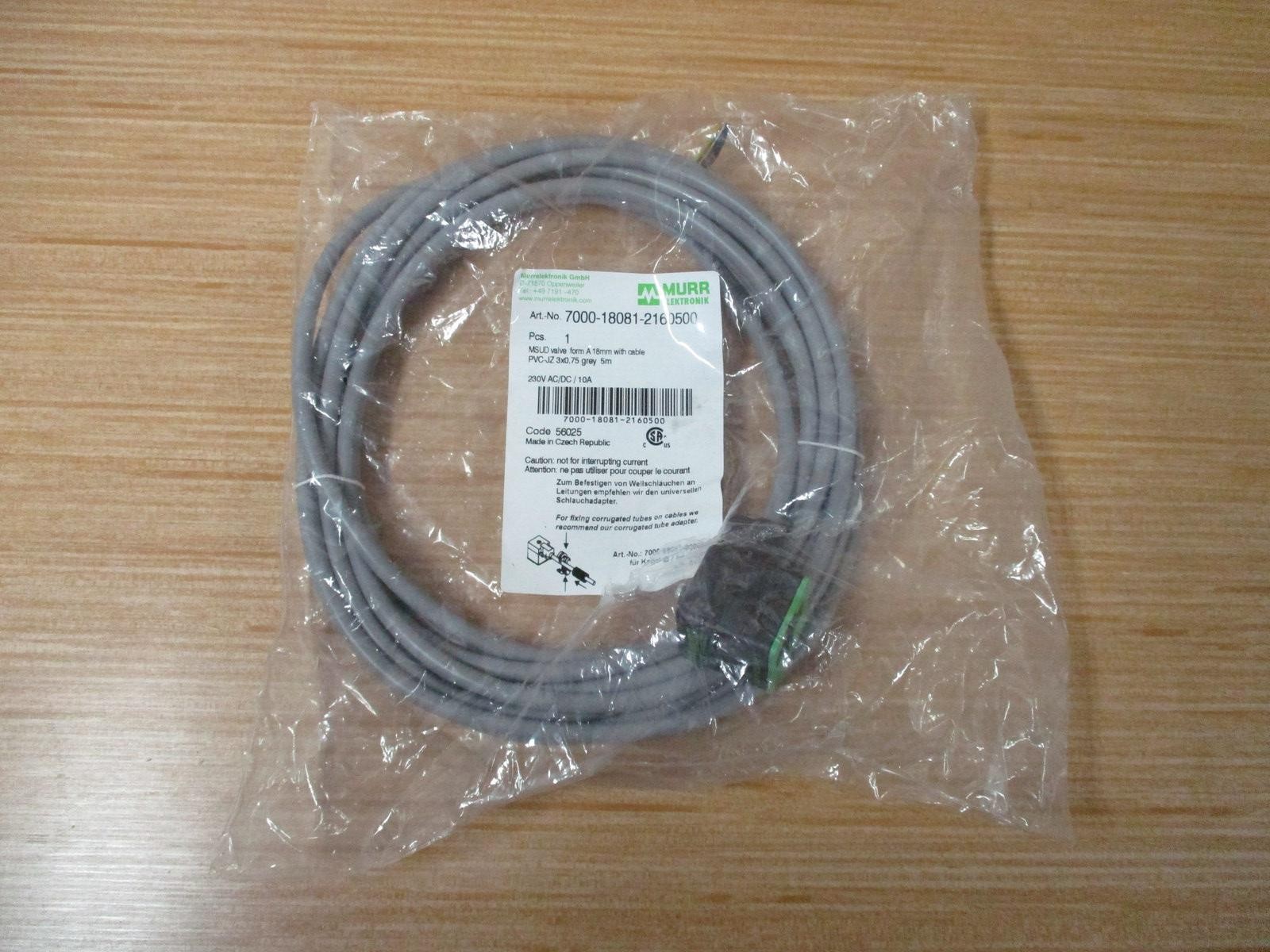 Murr Elektronik 7000-18081-2160500 Valve Plug 7000180812160500