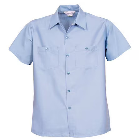 Fashion Seal 64009 2Xl Unisex Work Shirt, Polyester/Cotton Poplin, 2 Button