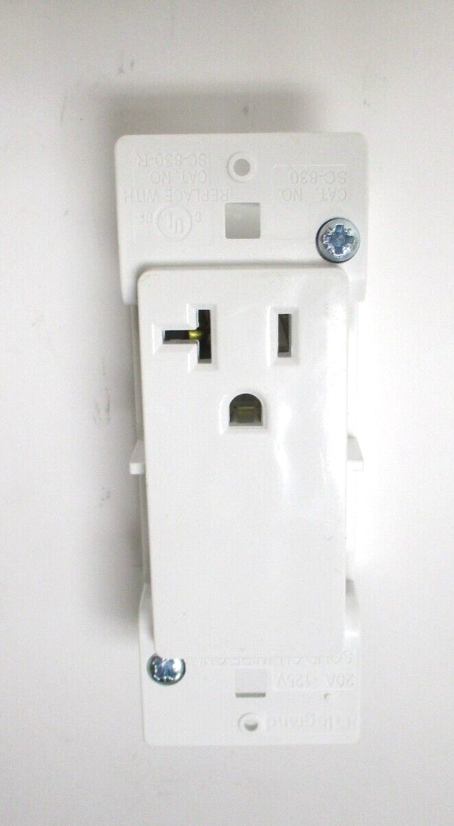 LEGRAND , SC-820 , RECEPTICLE, 20 A – 125 V , NO BACK COVER, LOT OF 10 , SURPLUS