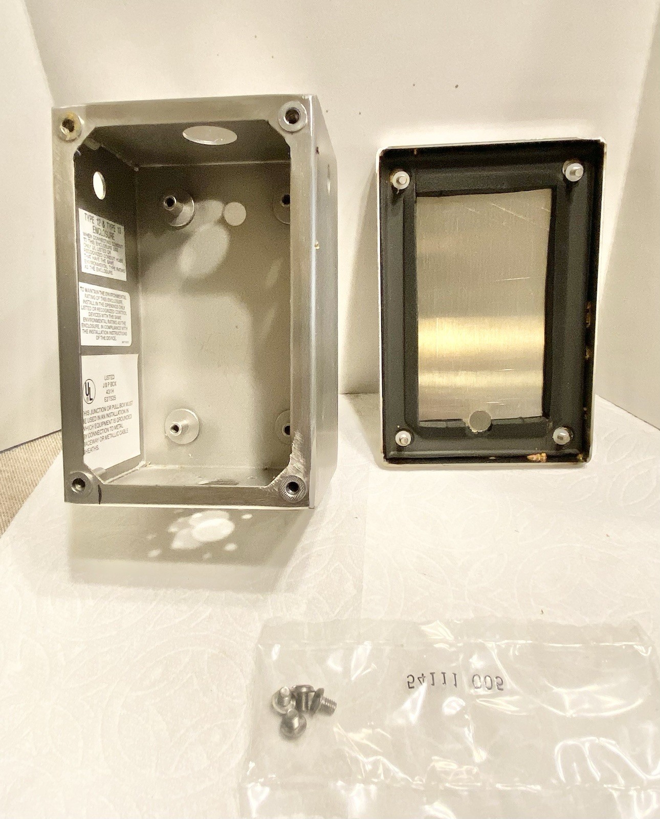 Hoffman stainless steel J & P 431H E27525 type 12 & Type 13 Junction Box