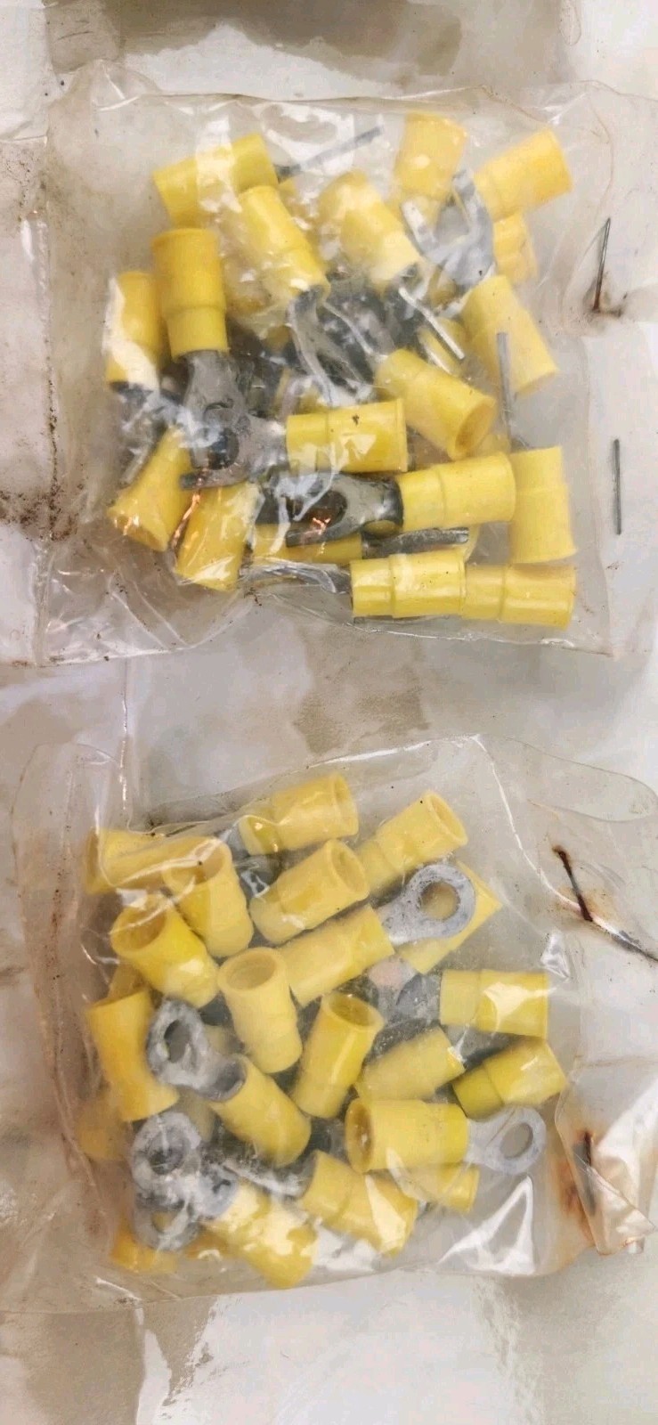 Random Sizes Yellow Blue Red Fork & Ring & Other Terminal Connectors Approx 300