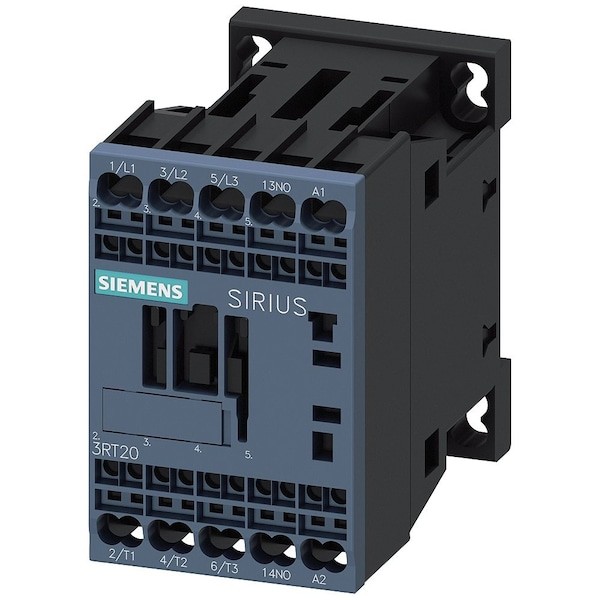 Siemens 3Rt20152ak61 Iec Magnetic Contactor, 1No, 110V-120V Ac, 3 P,