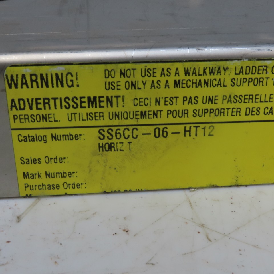 Cooper B-Line SS6CC-06-HT12 6″W 316 Stainless Steel Cable Tray Horizontal Tee