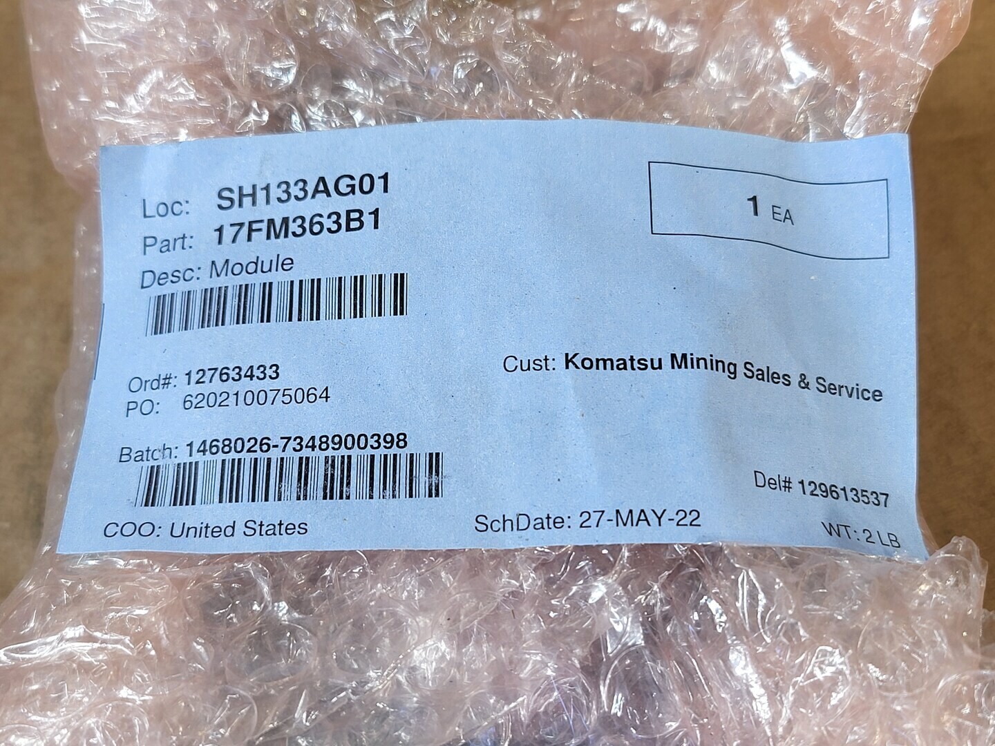 SURPLUS NEW 2022 KOMATSU BF3737 Voltage Panel – Heavy Machinery