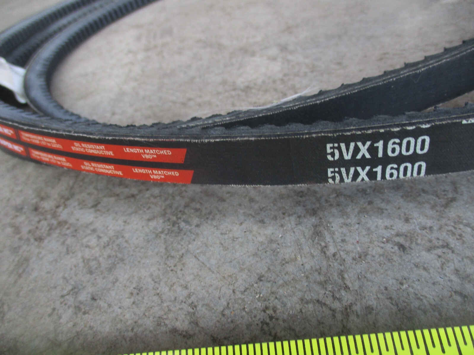 GATES 5VX1600 COGGED V BELT, U0217