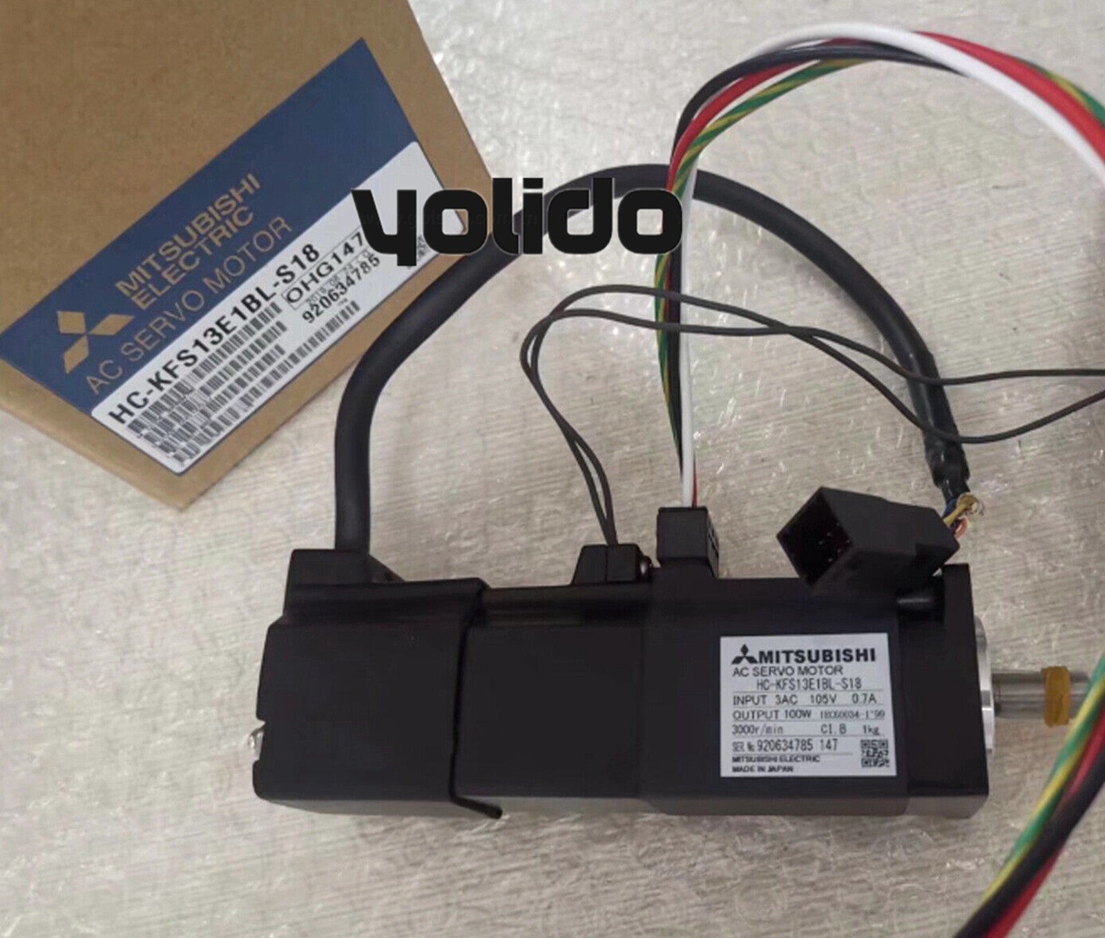 NEW MITSUBISHI HC-KFS13E1BL-S18 Servo Motor