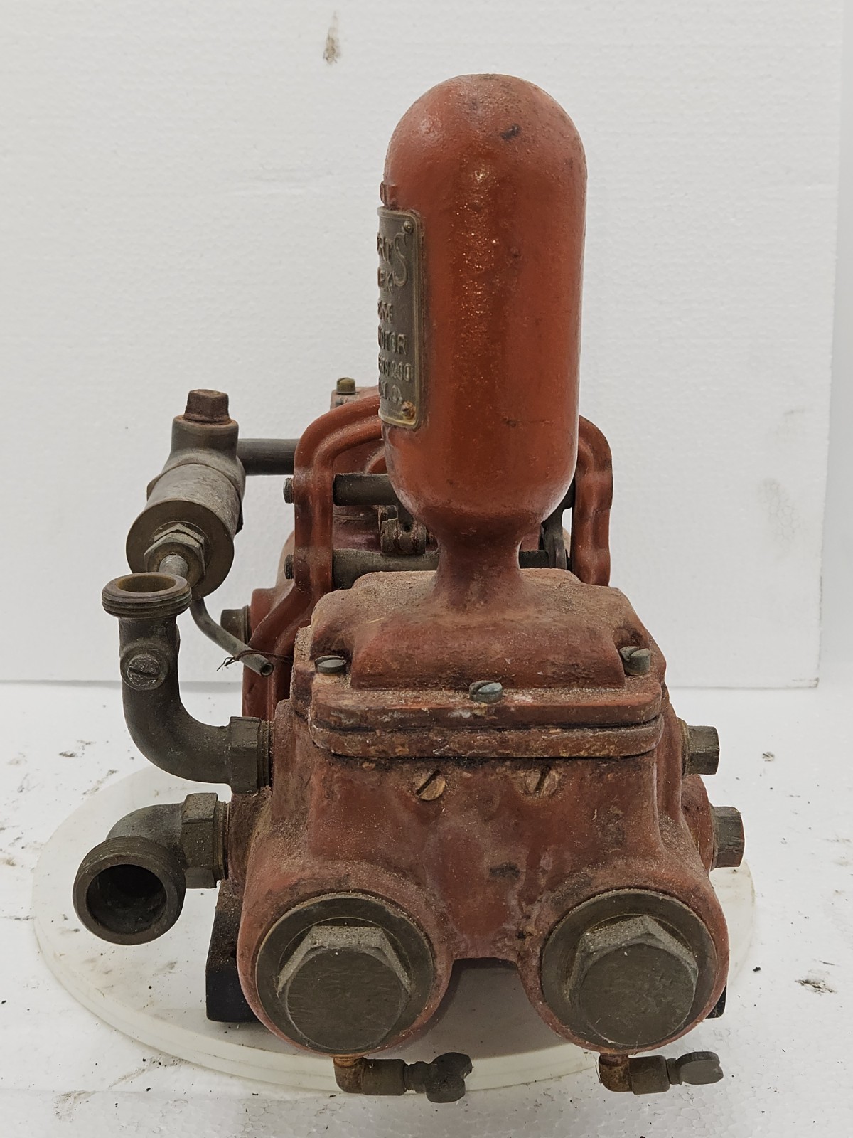 Antique Original Roberts Duplex water motor, STEAM PUMP Steam Engine Dayton Ohio