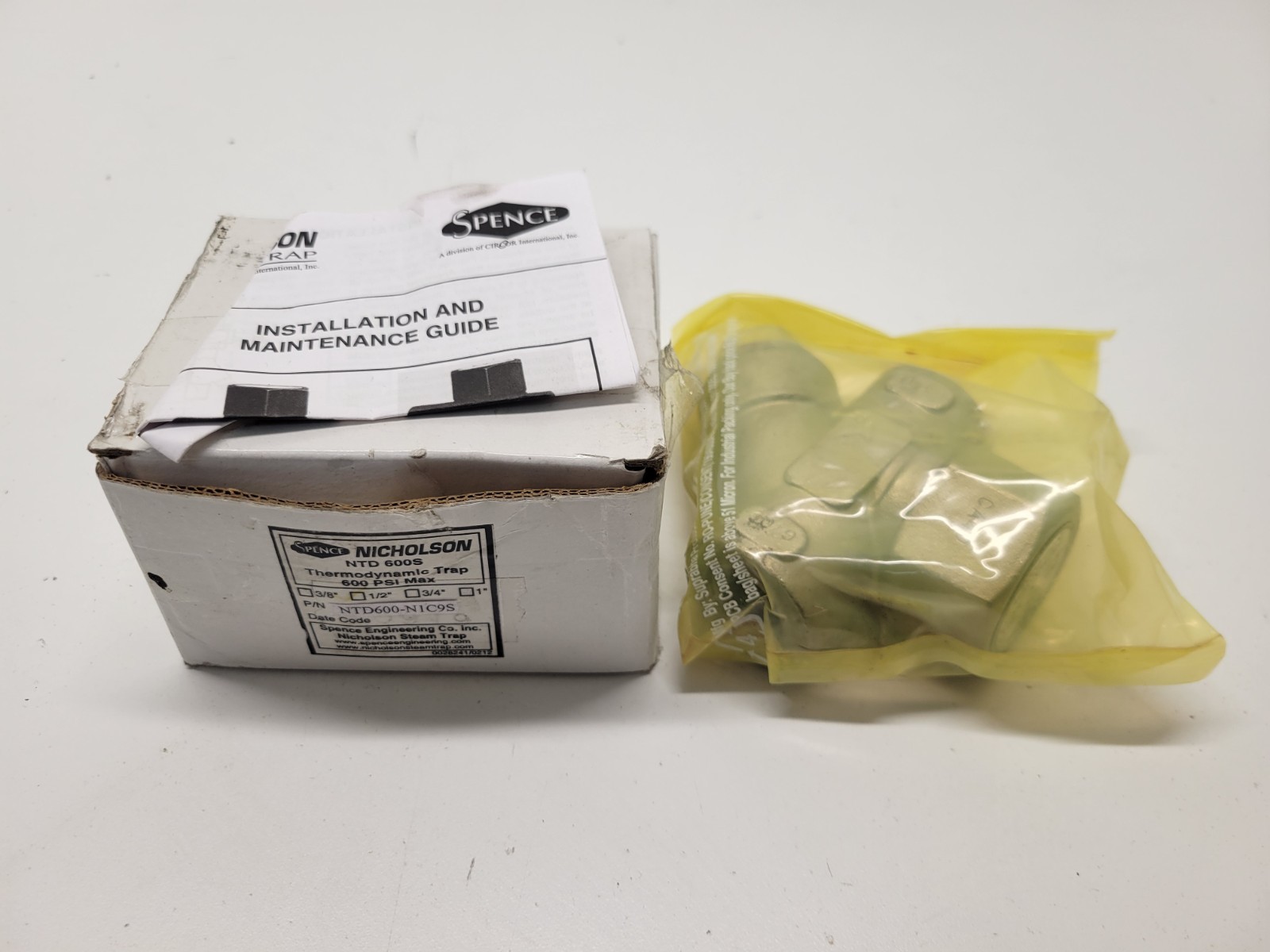NEW OLD STOCK! SPENCE NICHOLSON 1/2″ 600PSI STEAM TRAP NTD600-N1C9S
