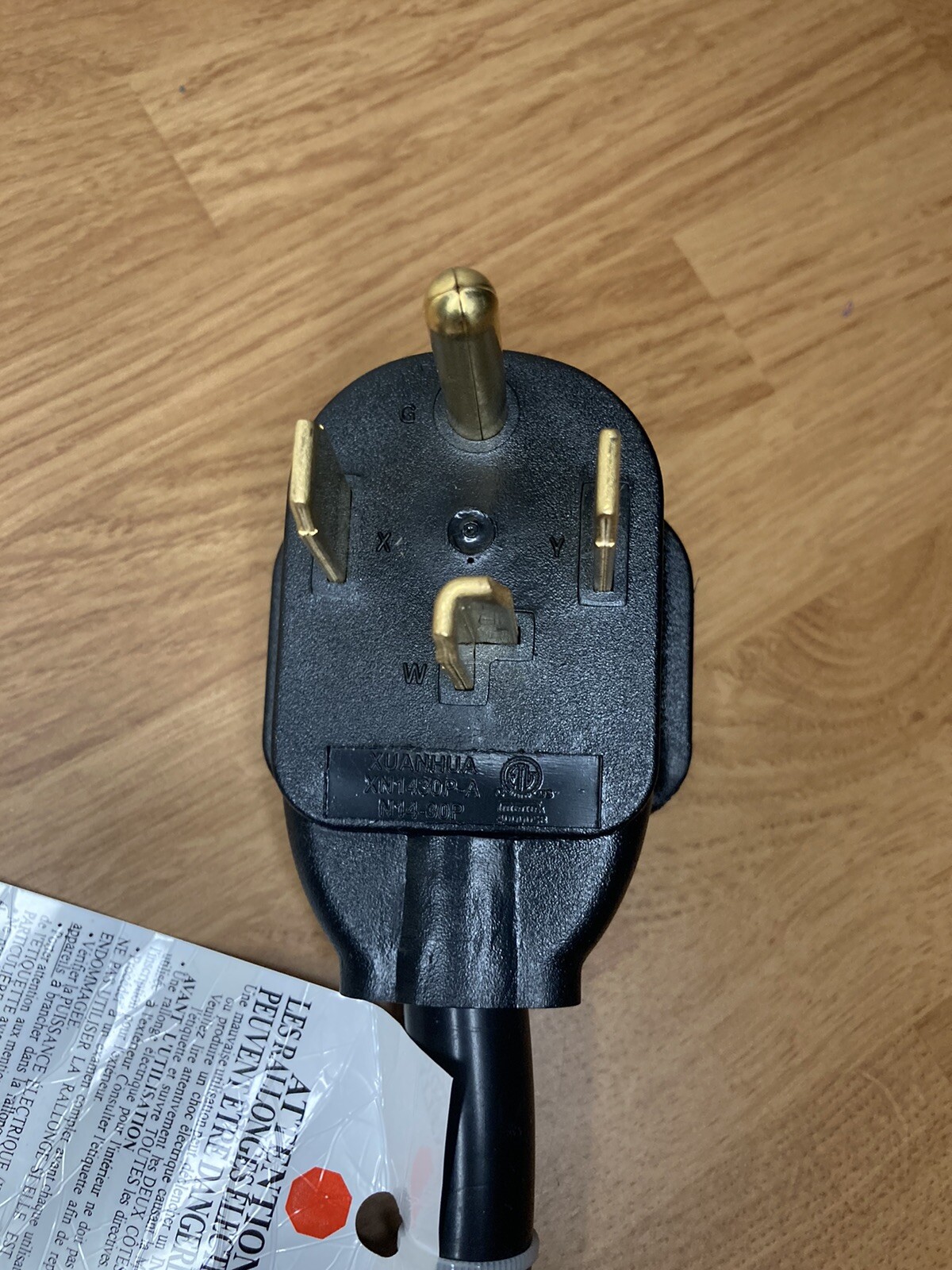 Xyanhua 2Ft Power Cord E313667 XN1430P-A N14-30P- 100030-765 600V New