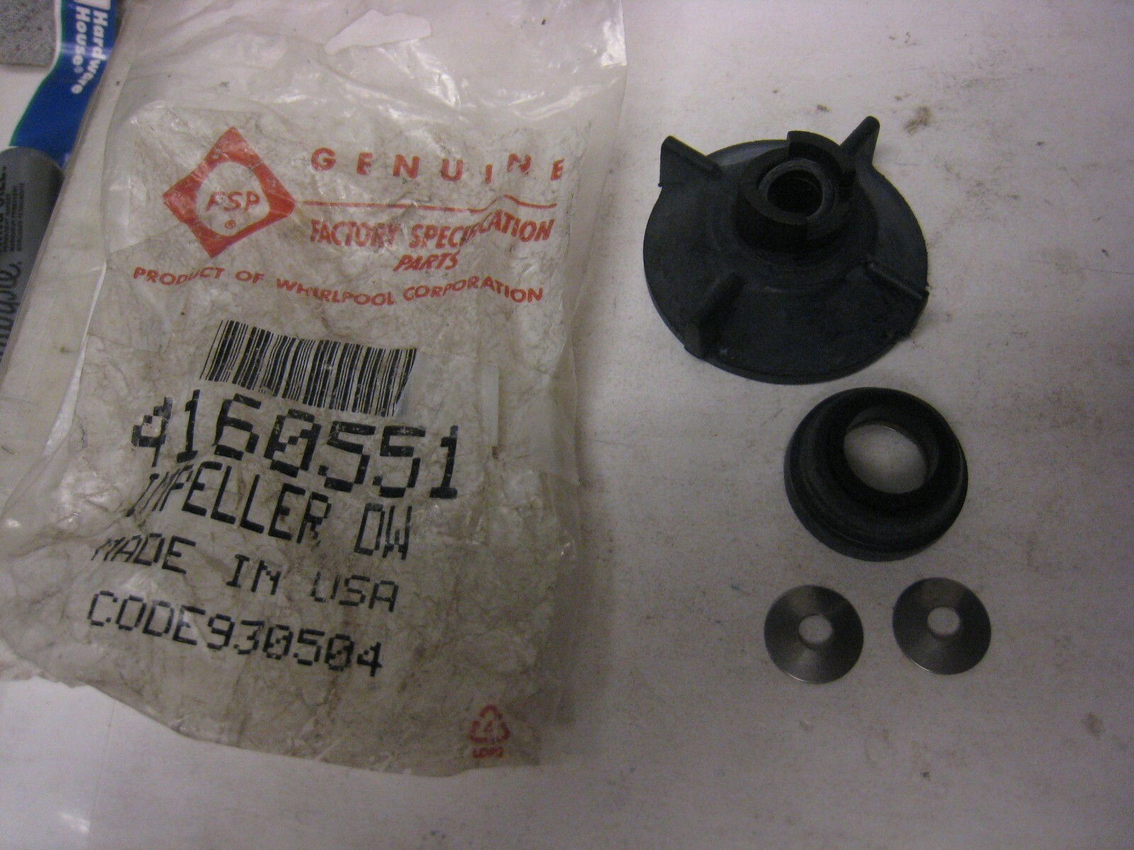 NOS FSP Whirlpool Dishwasher Impeller Seal Kit 4160551 P168