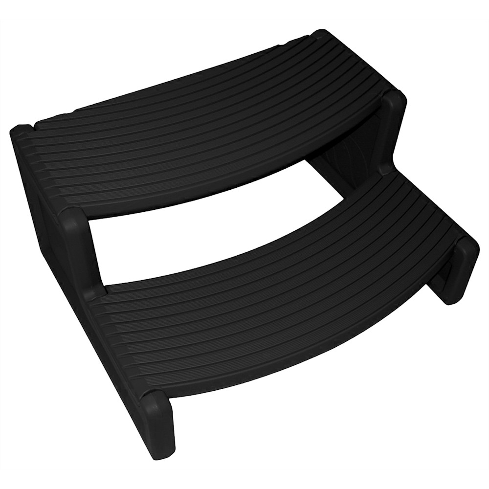 Confer Plastics HS2-BLK Handi Step 2″ Black Plastic Step Stool