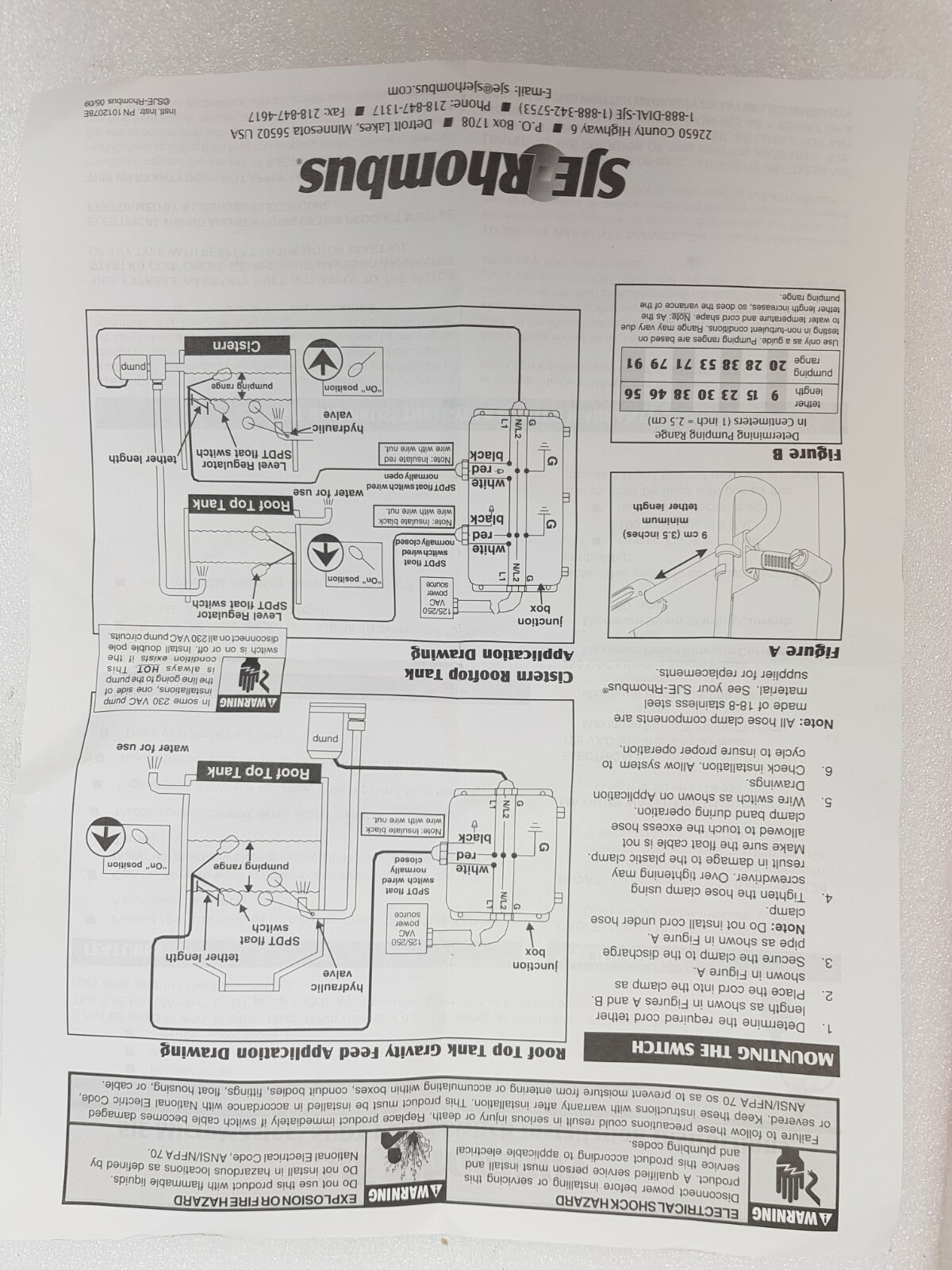 SJE-Rhombus signalmaster spdt control switch 1006114
